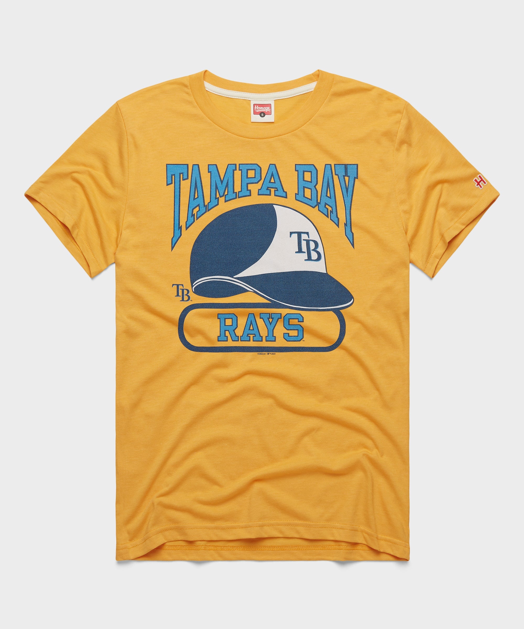 Tampa Bay Rays Helmet Gold