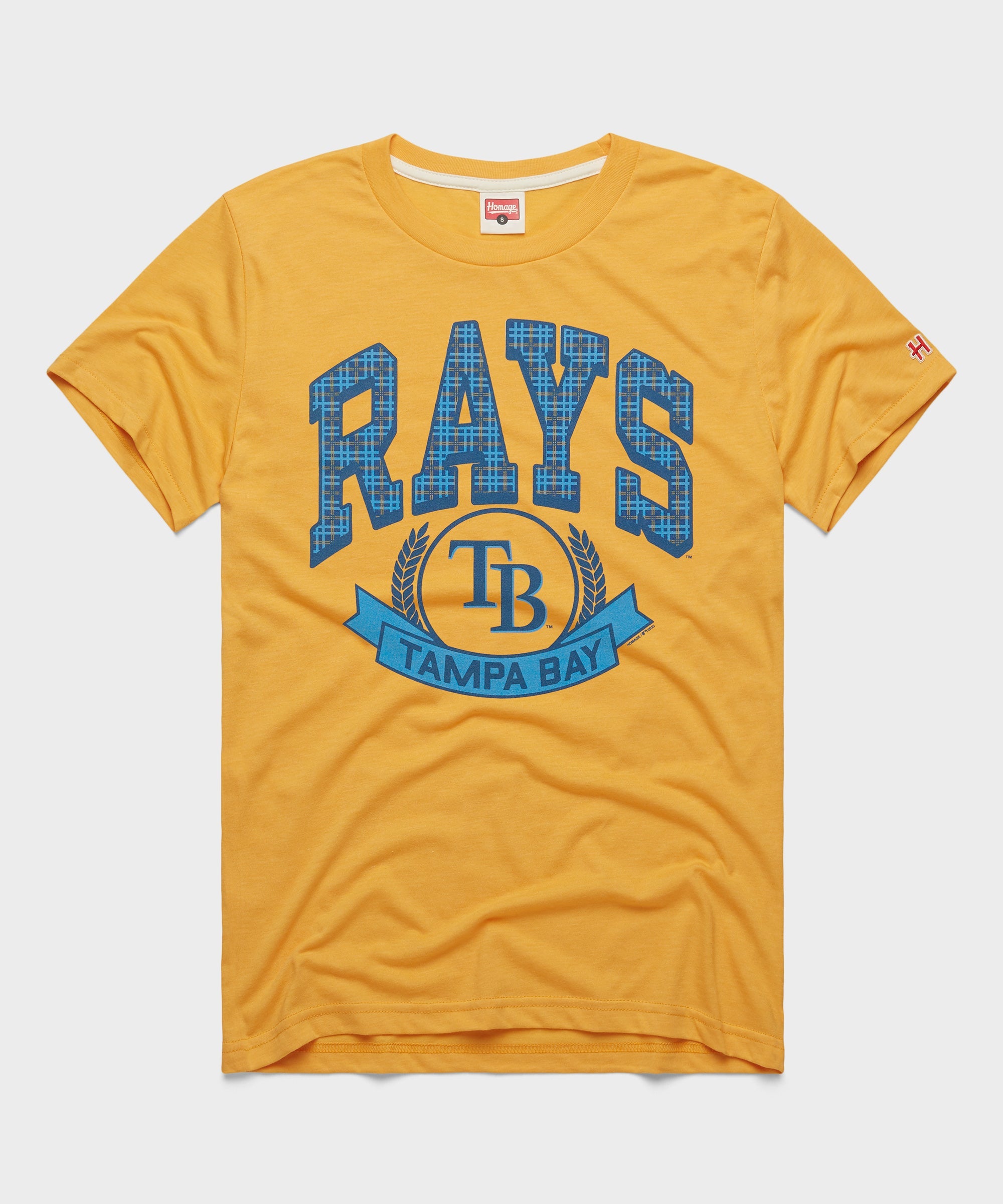 Tampa Bay Rays Plaid Gold