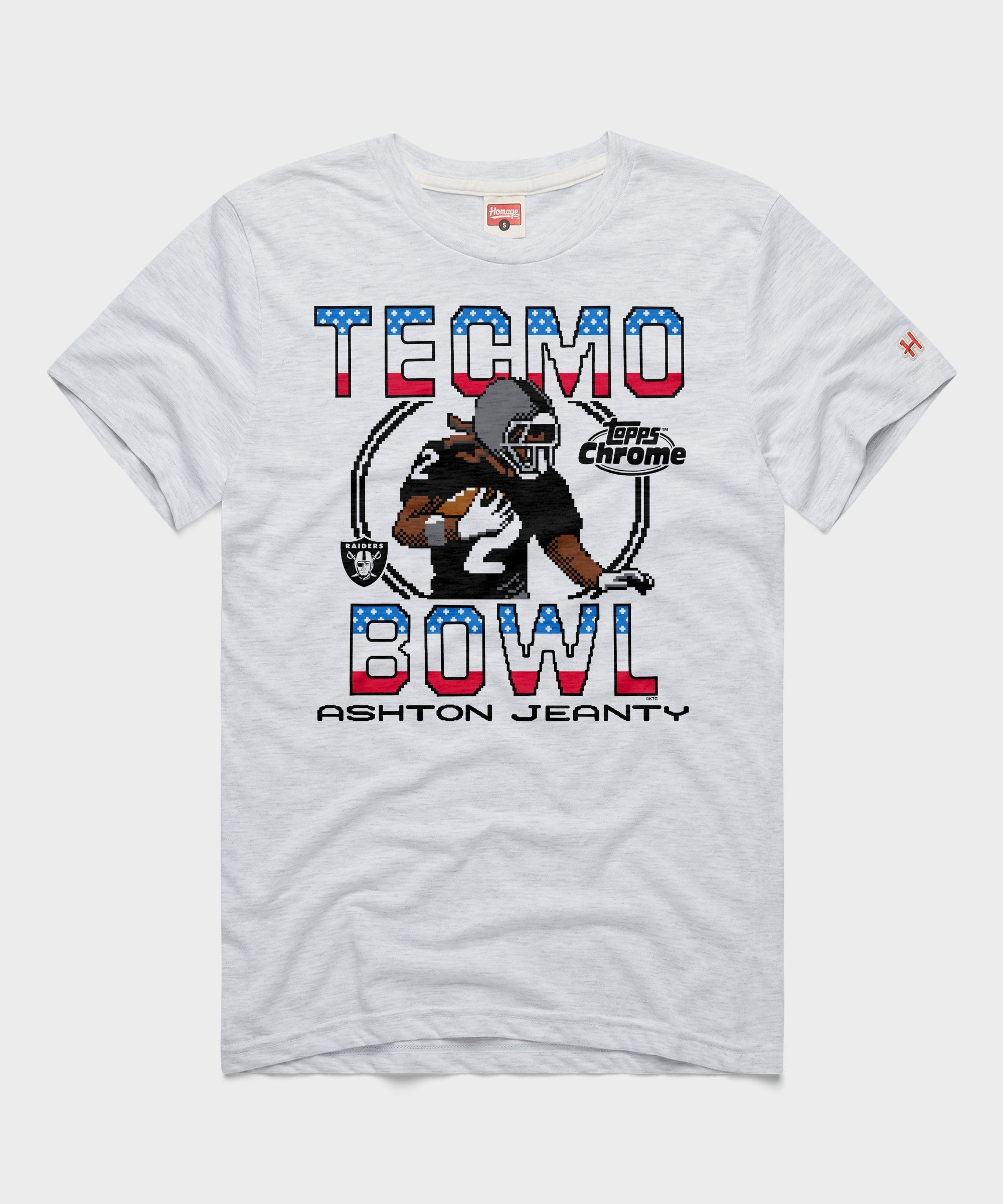 Tecmo Bowl x Topps Chrome Raiders Ashton Jeanty