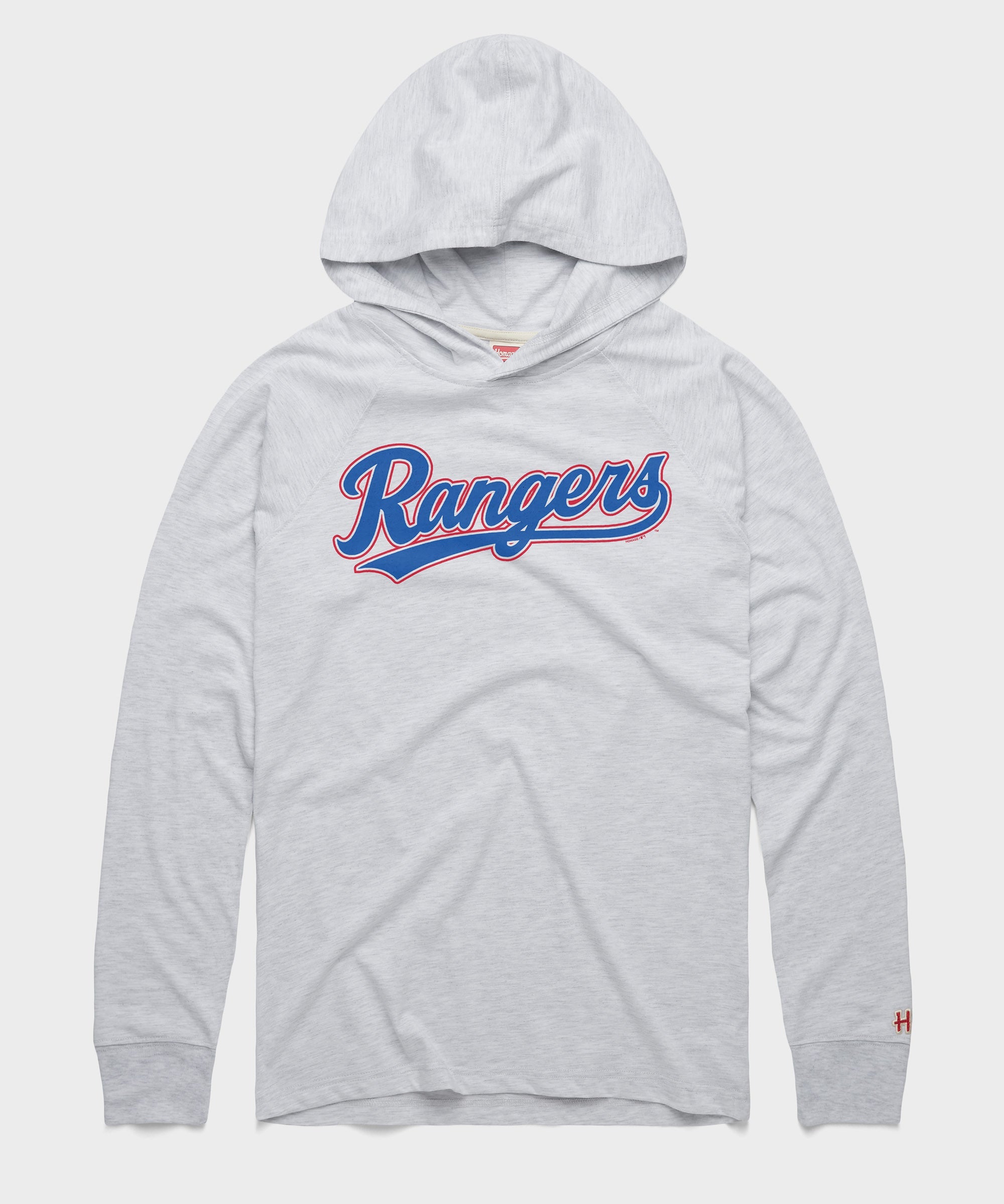 Texas Rangers Jersey Logo '20 Lightweight Hoodie Ash