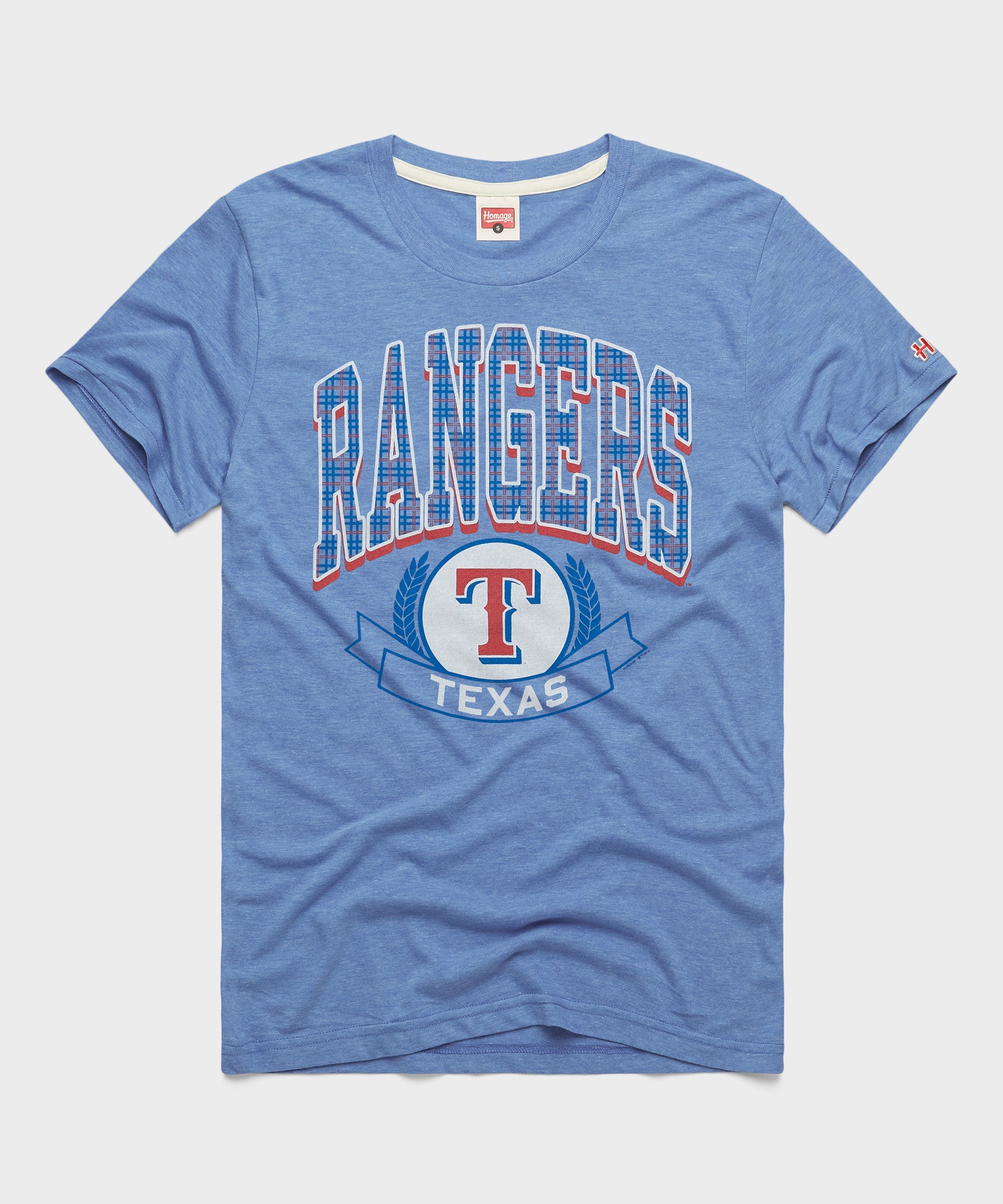 Texas Rangers Plaid Light Blue