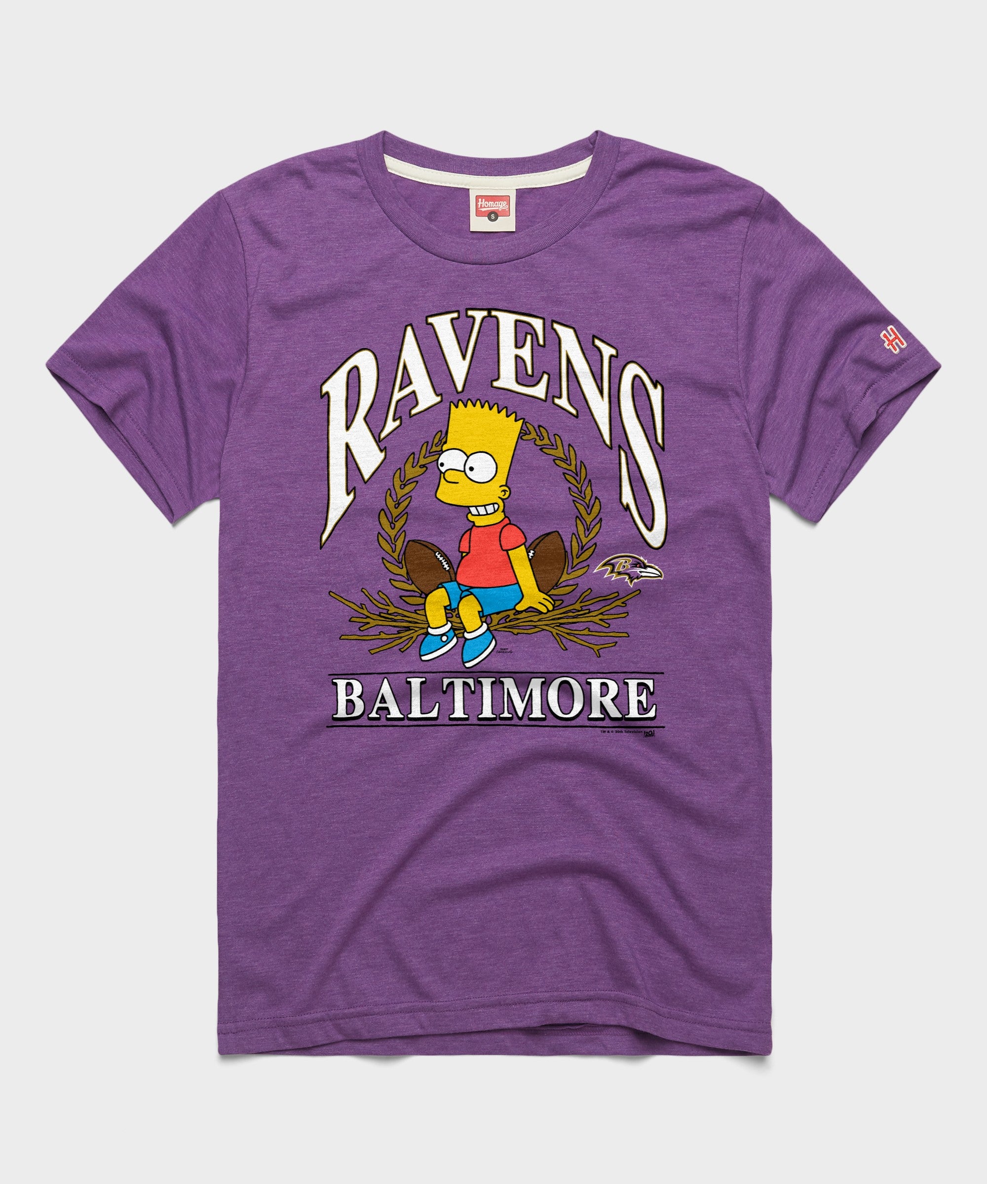 The Simpsons Bart X Baltimore Ravens