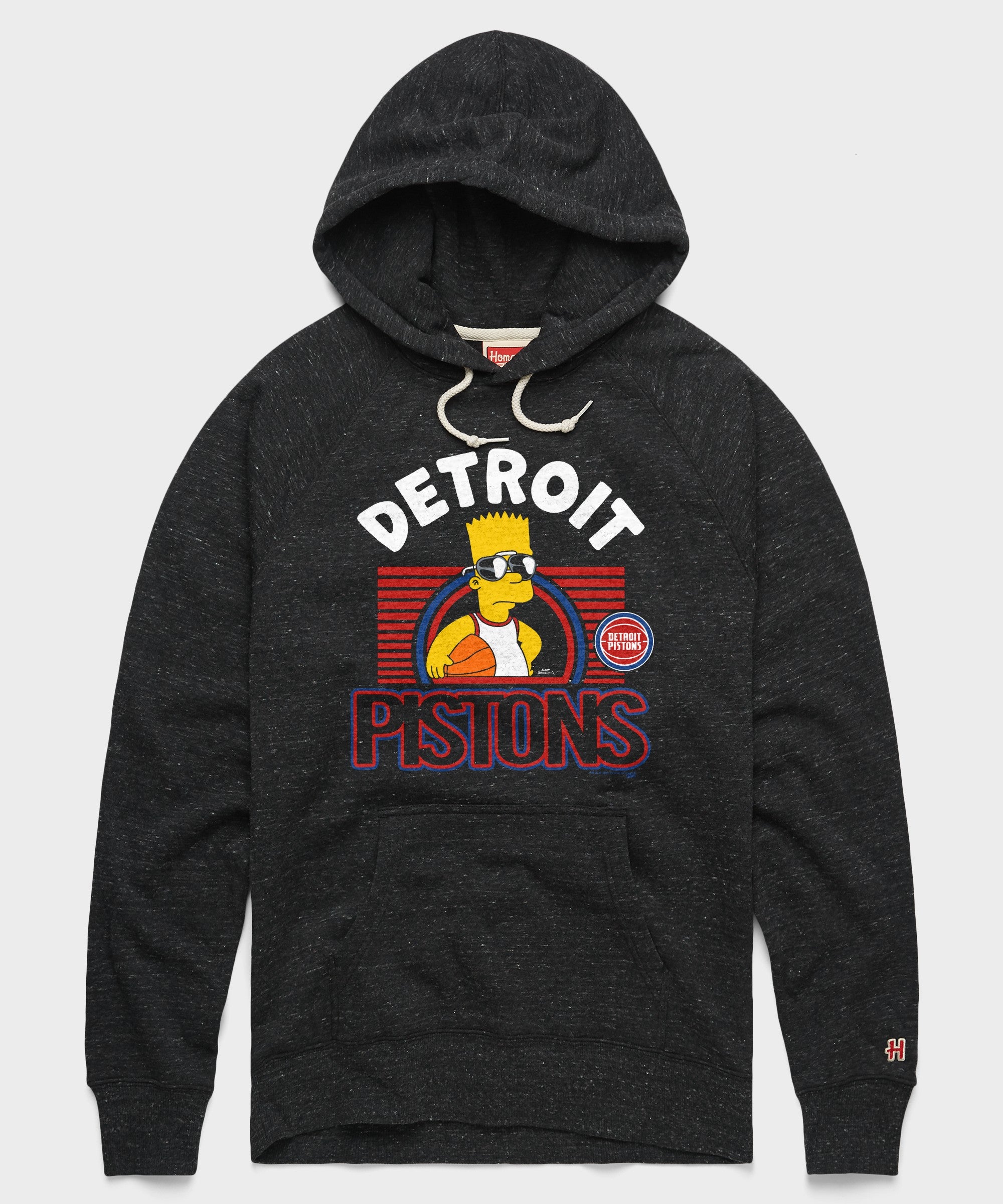 Detroit Rapper Simpson The Simpsons Bart x Detroit Pistons Hoodie | Men's NBA Hoodie – HOMAGE