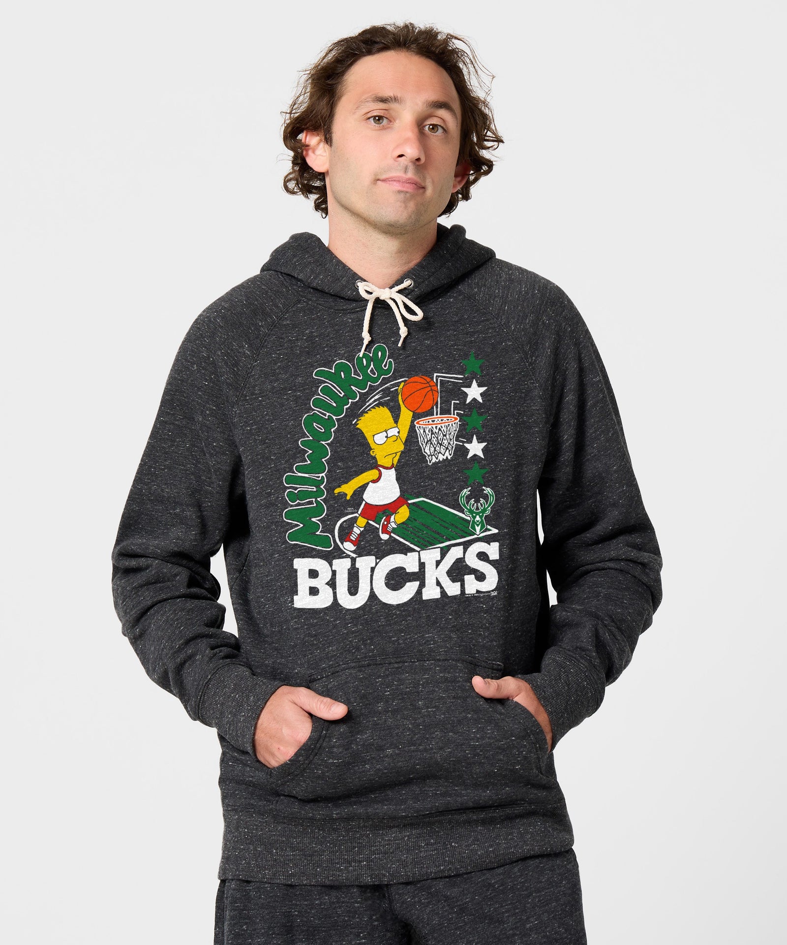 The Simpsons Bart X Milwaukee Bucks Hoodie
