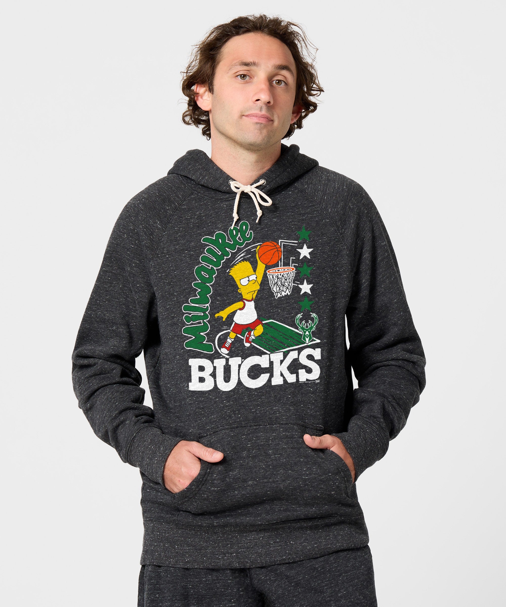The Simpsons Bart X Milwaukee Bucks Hoodie