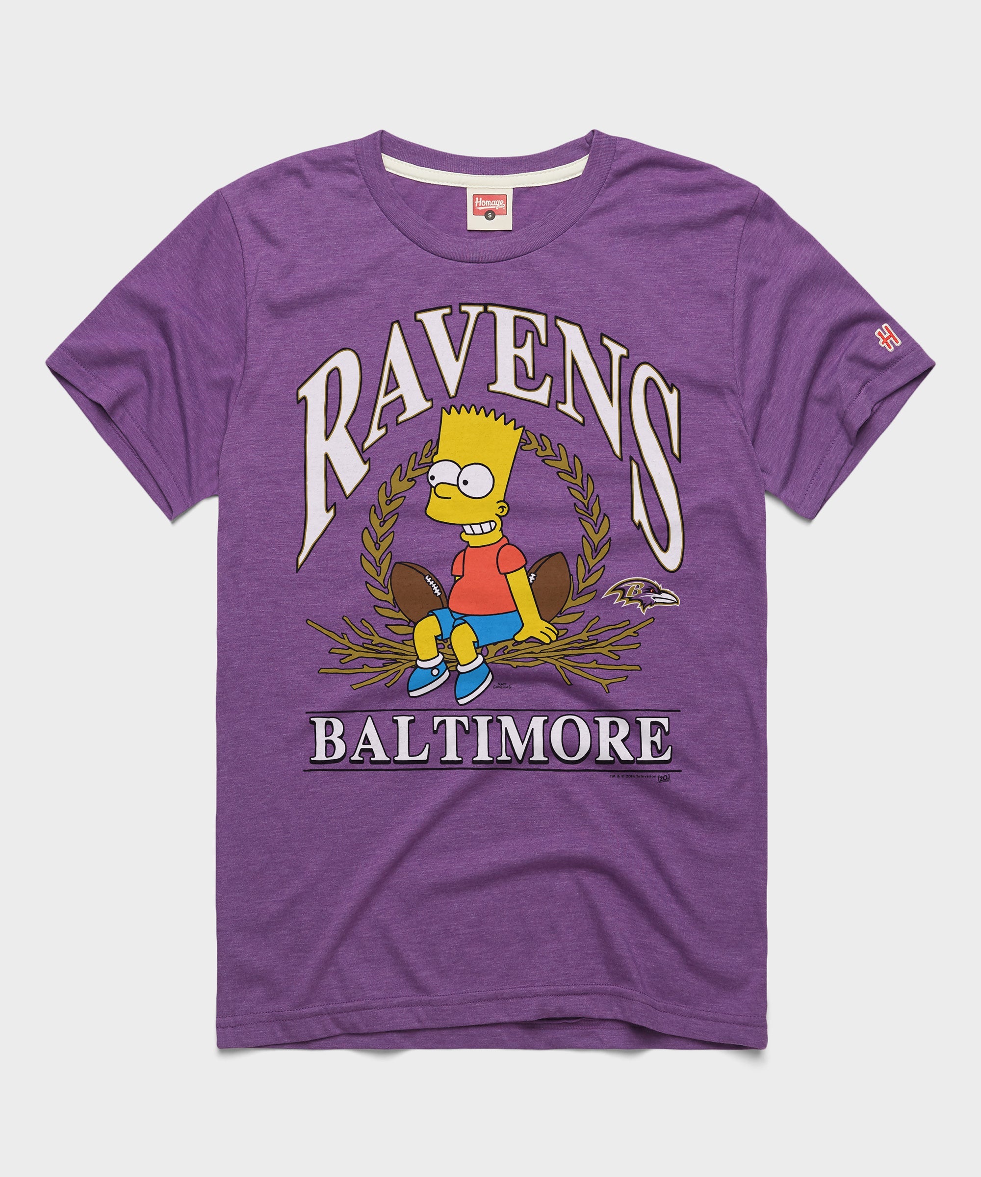 The Simpsons Bart x Baltimore Ravens