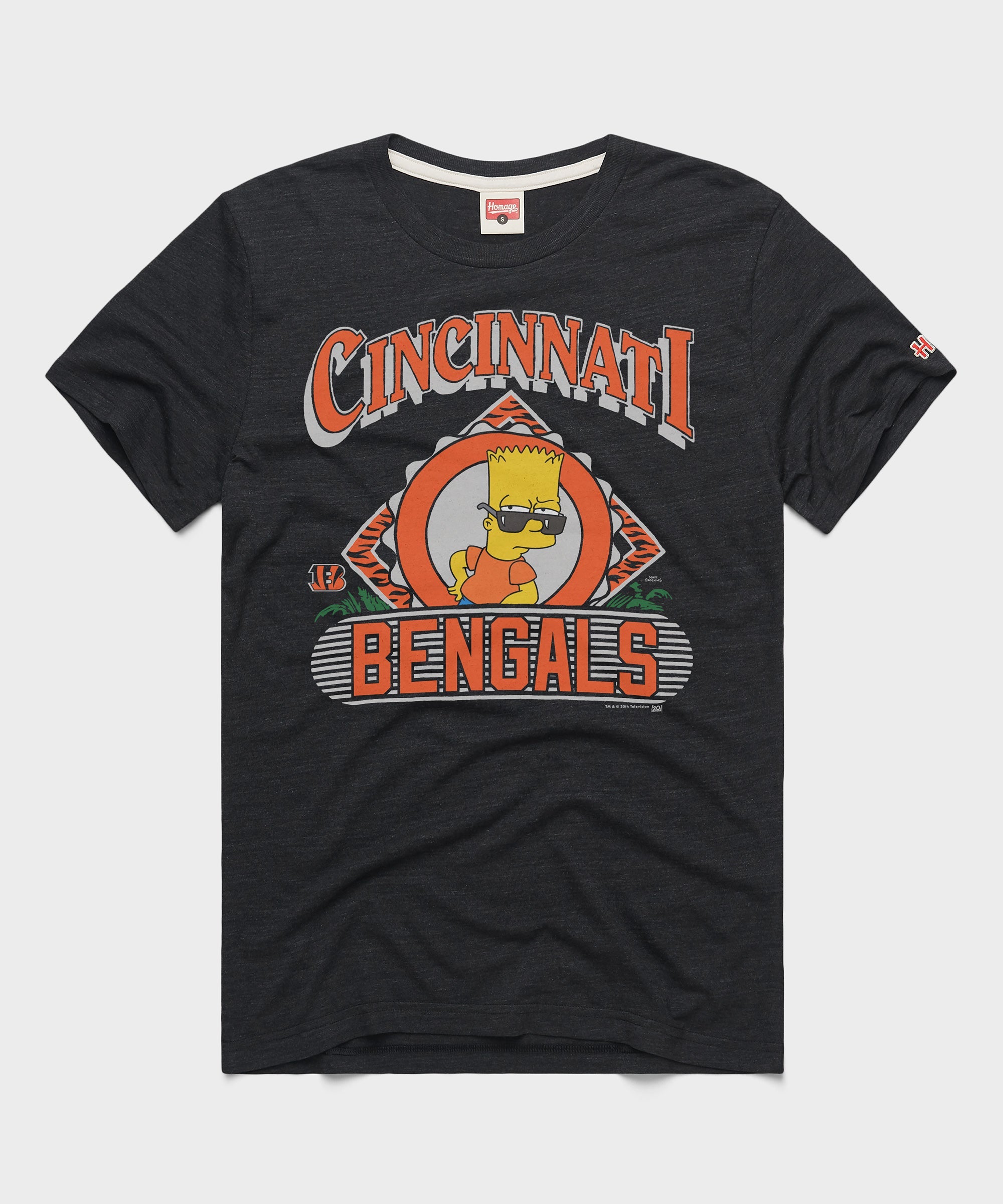 The Simpsons Bart x Cincinnati Bengals Charcoal