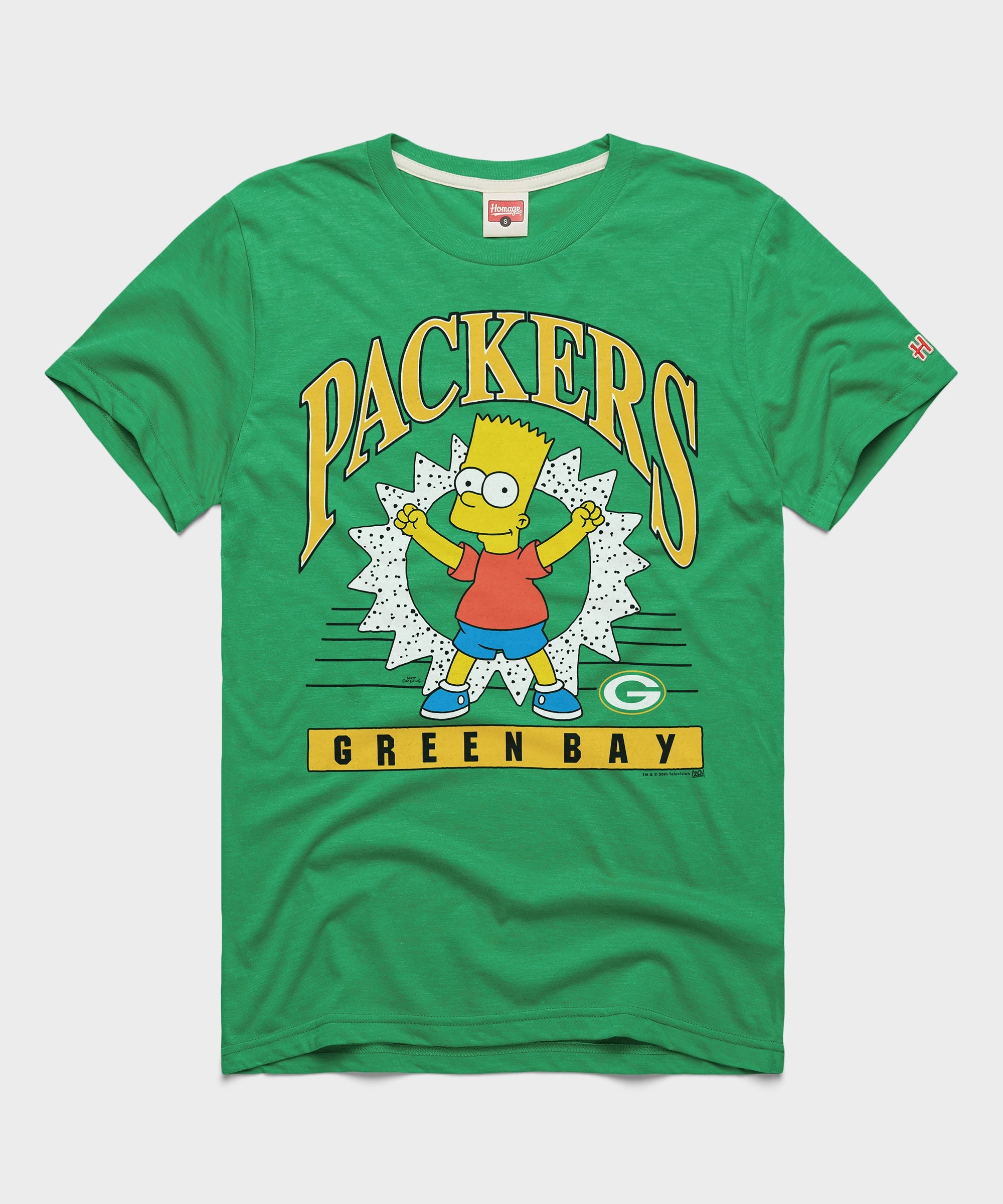 The Simpsons Bart x Green Bay Packers Green