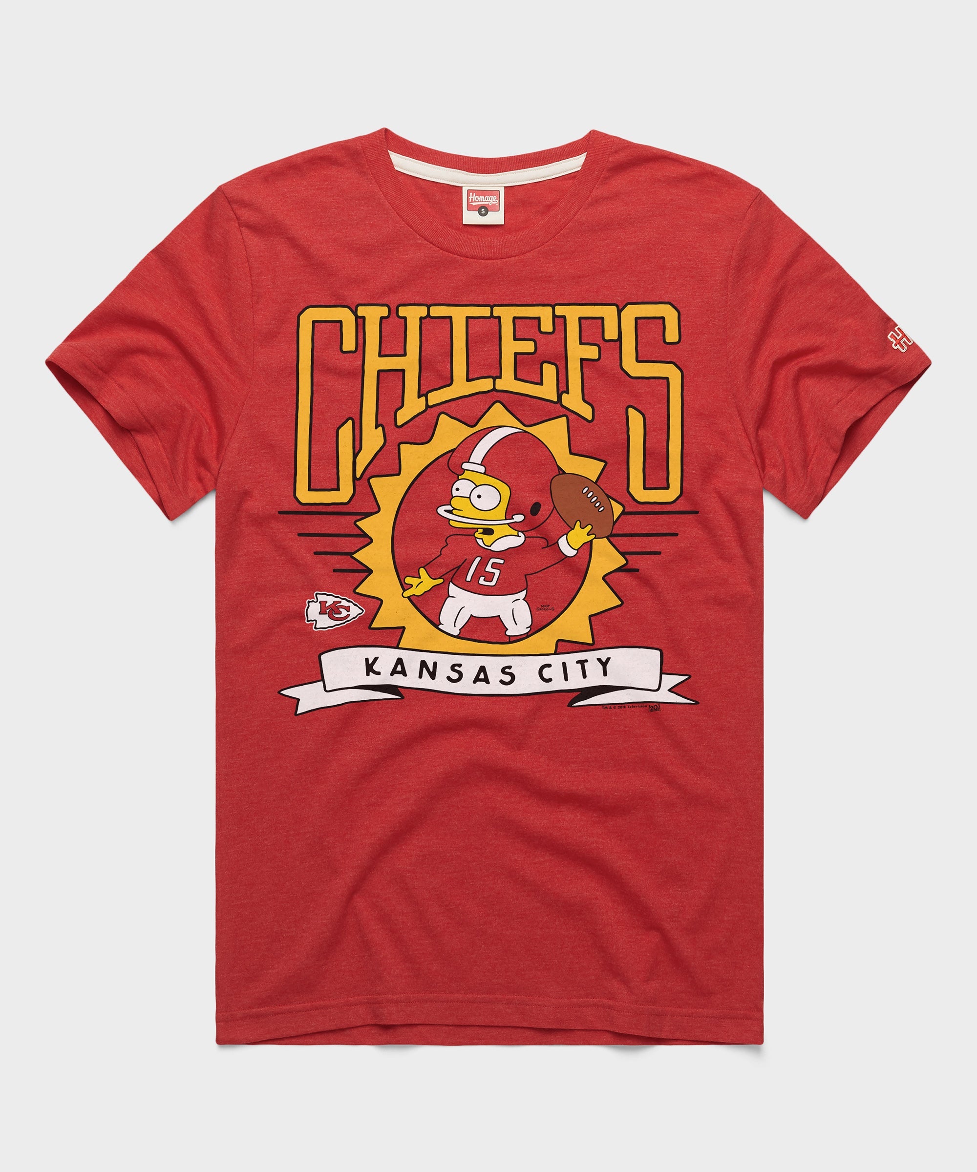 The Simpsons Bart x Kansas City Chiefs Red