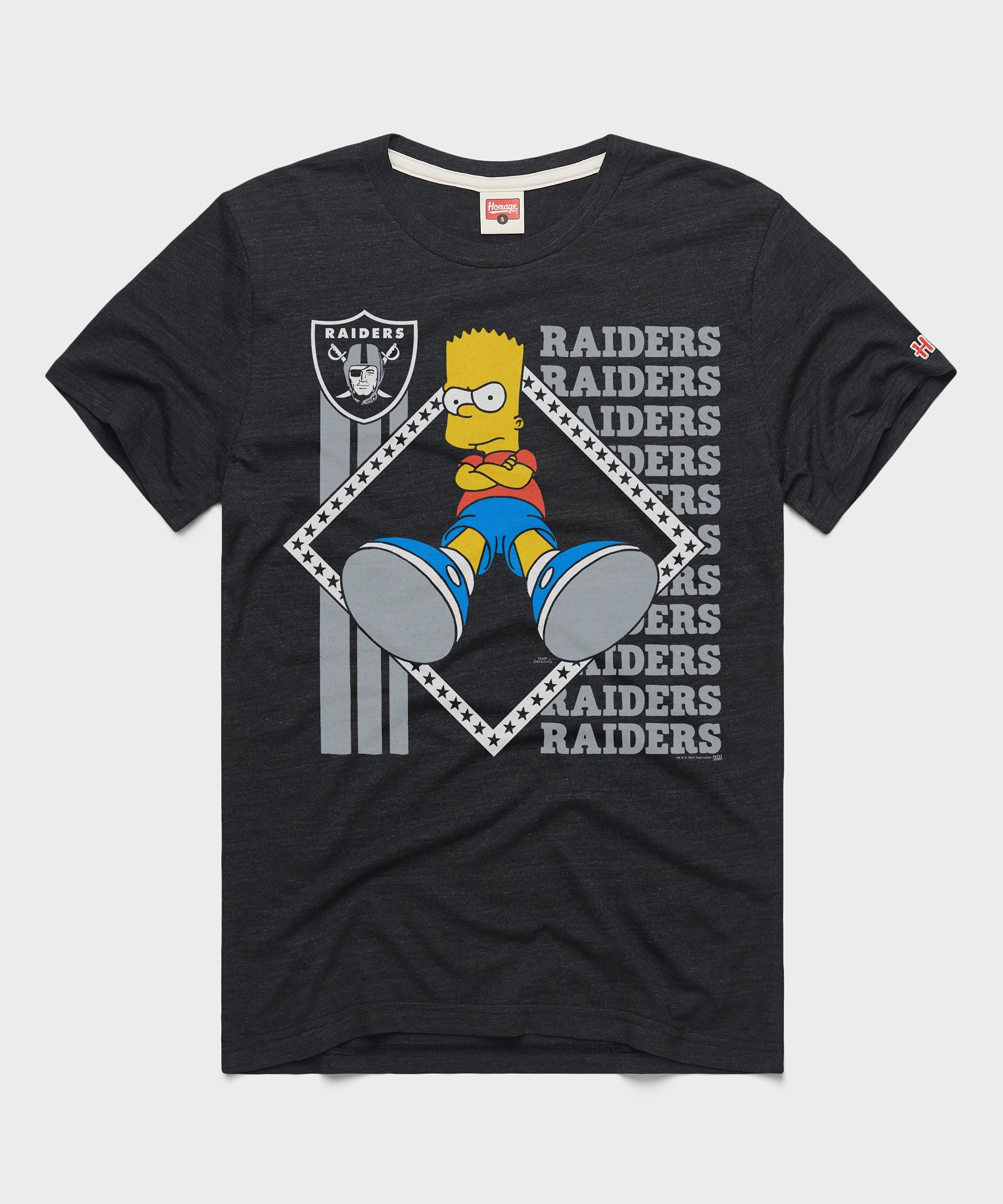 The Simpsons Bart x Las Vegas Raiders Charcoal