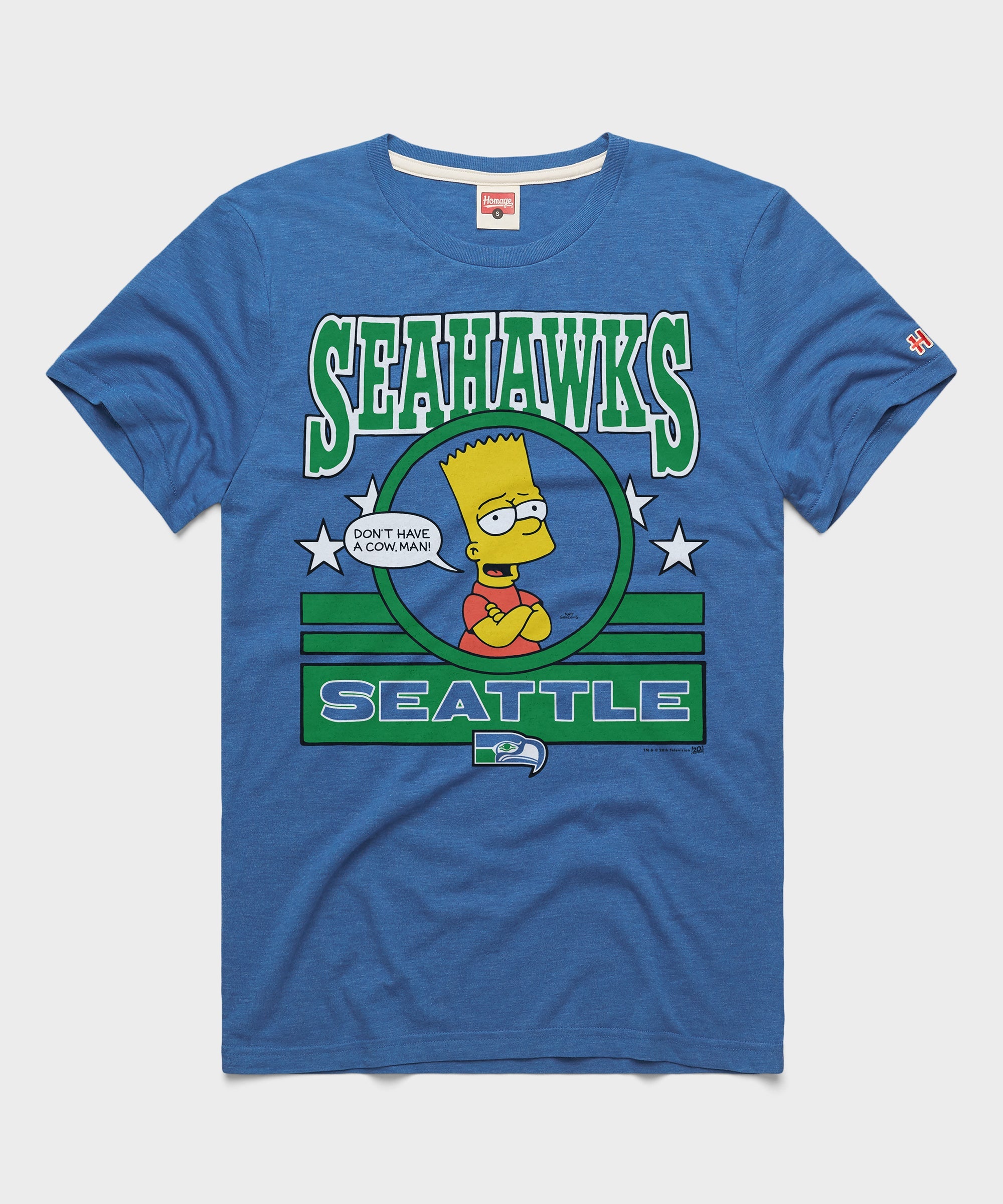 The Simpsons Bart x Seattle Seahawks Royal Blue