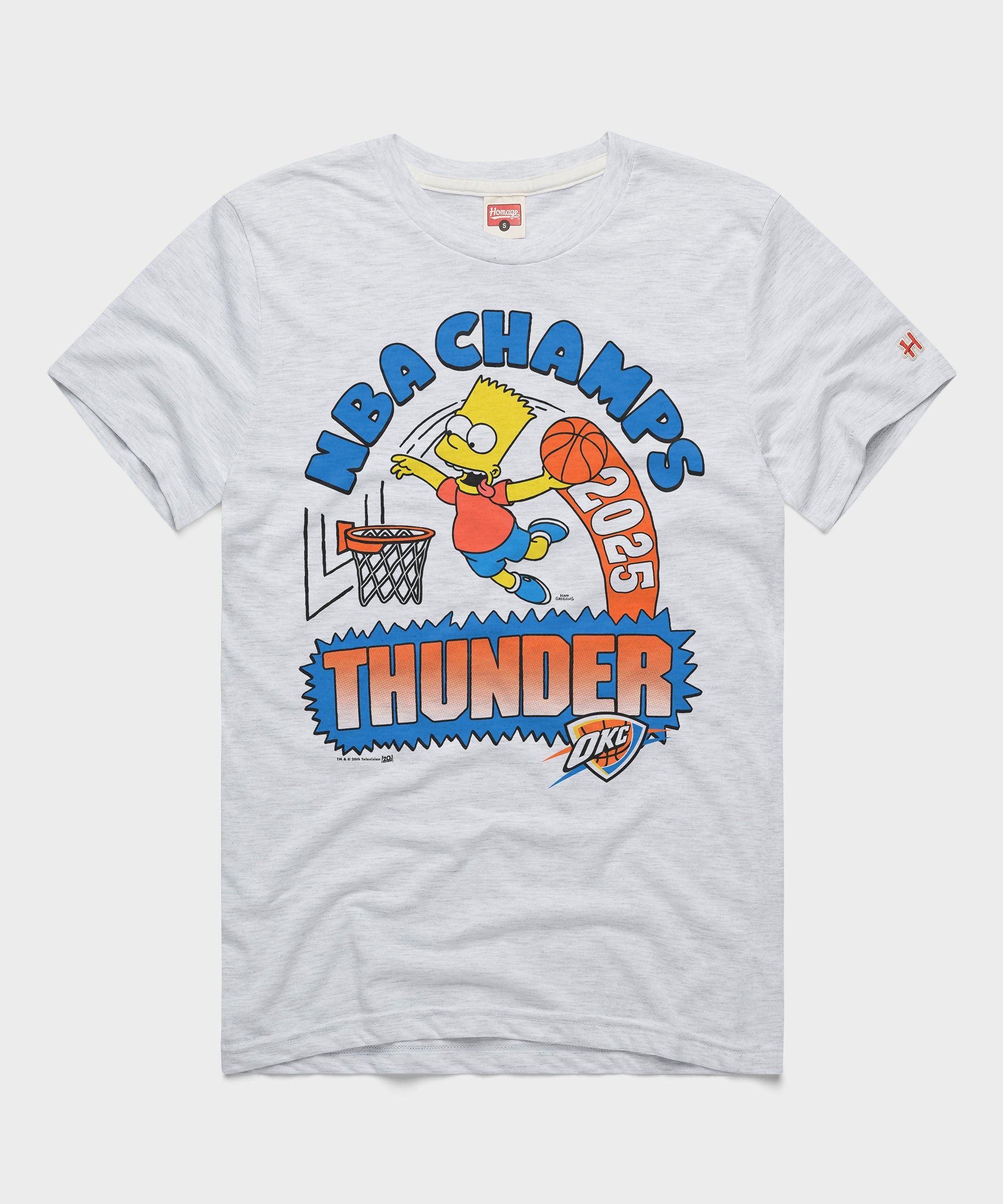 The Simpsons Bart x Thunder 2025 NBA Champs