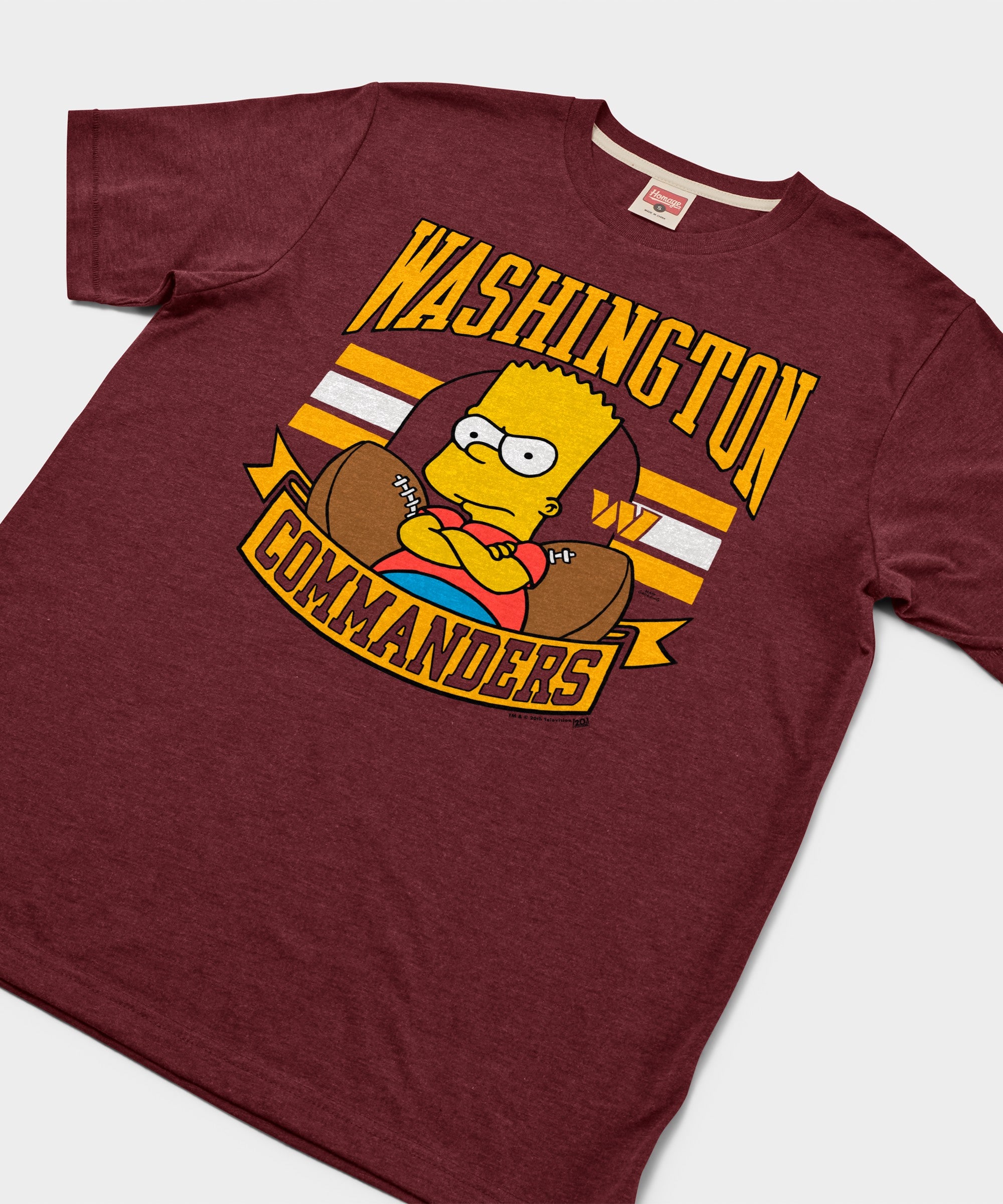 The Simpsons Bart X Washington Commanders