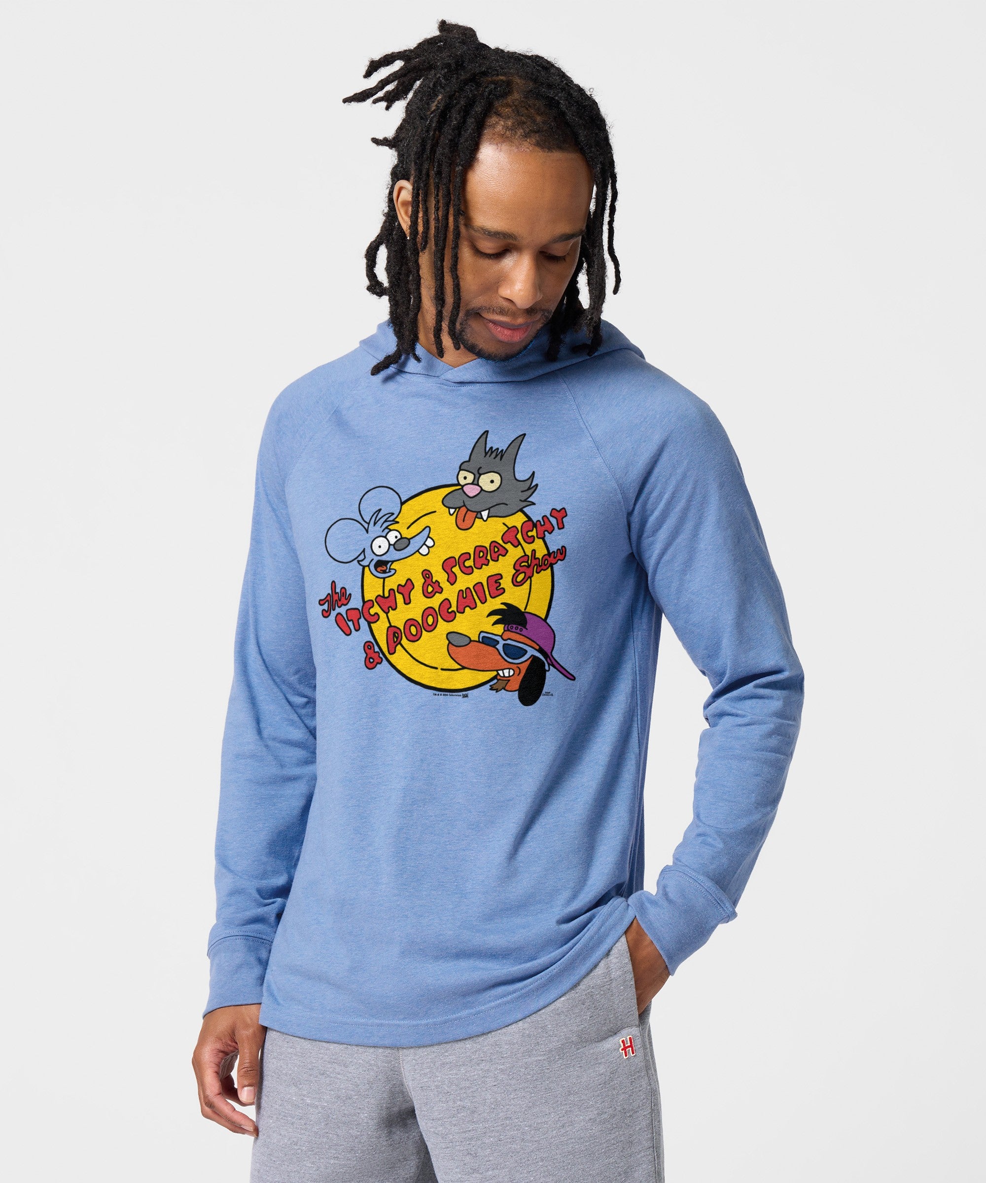 The Simpsons The Itchy And Scratchy And Poochie Show Lightweight Hoodie