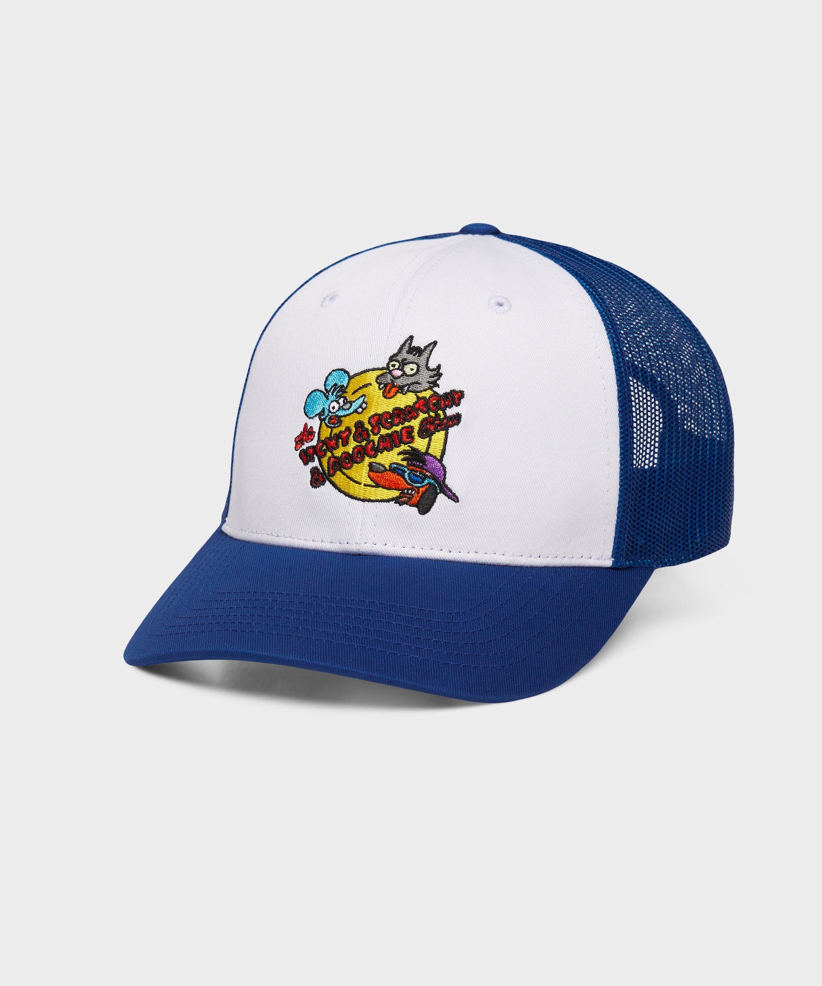 The Simpsons The Itchy And Scratchy And Poochie Show Trucker Hat