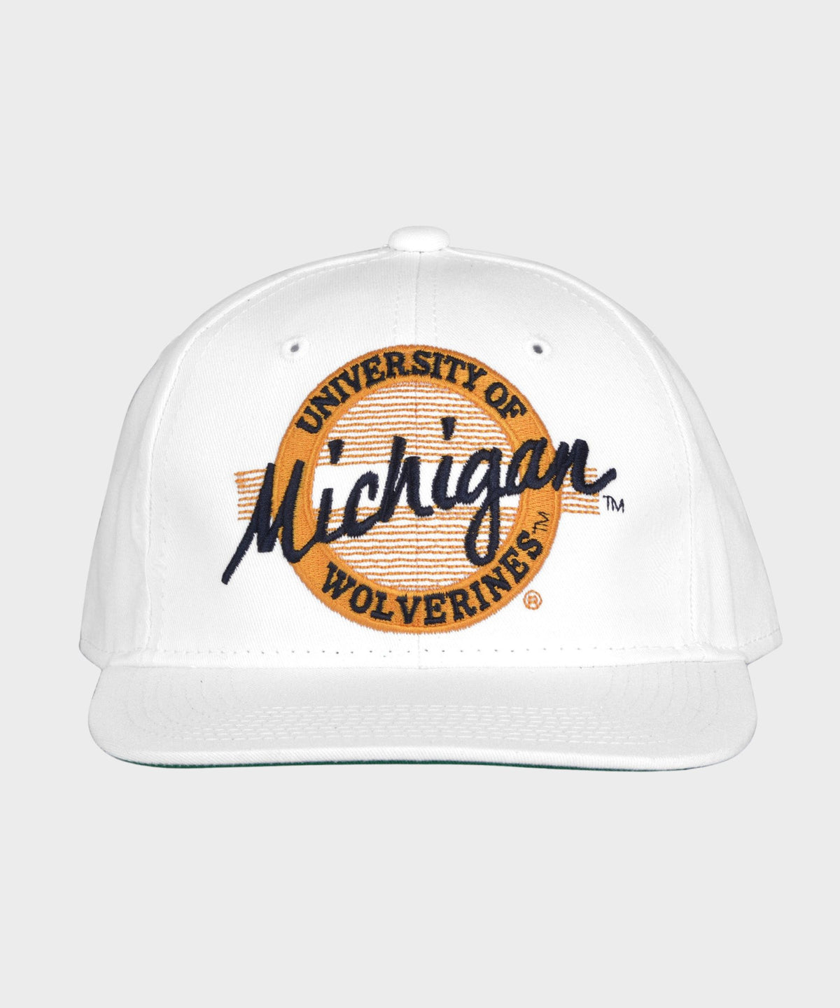 The Game x HOMAGE Michigan Retro Circle Snapback White