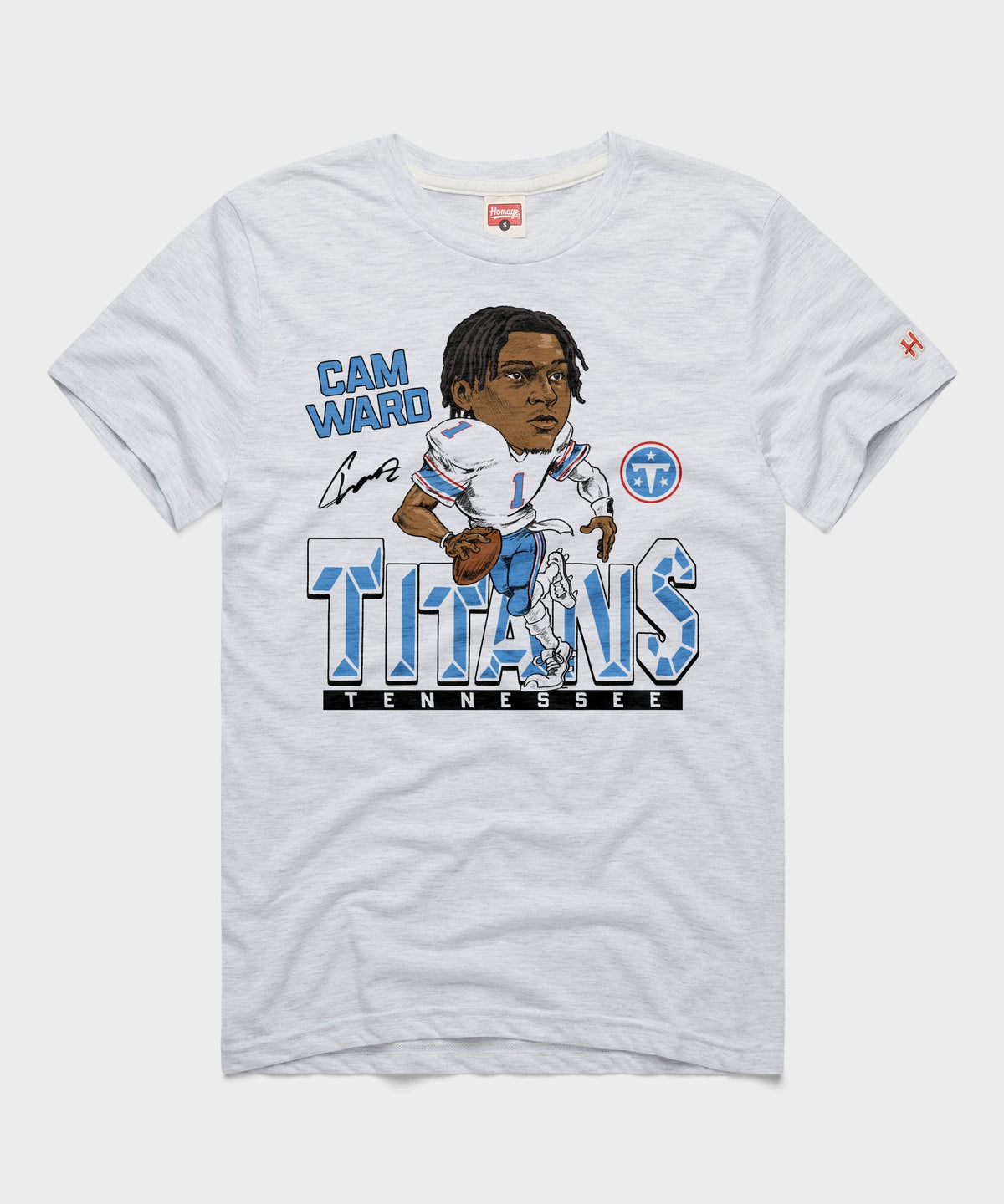 Titans Cam Ward Signature | Retro NFL T-Shirt – HOMAGE
