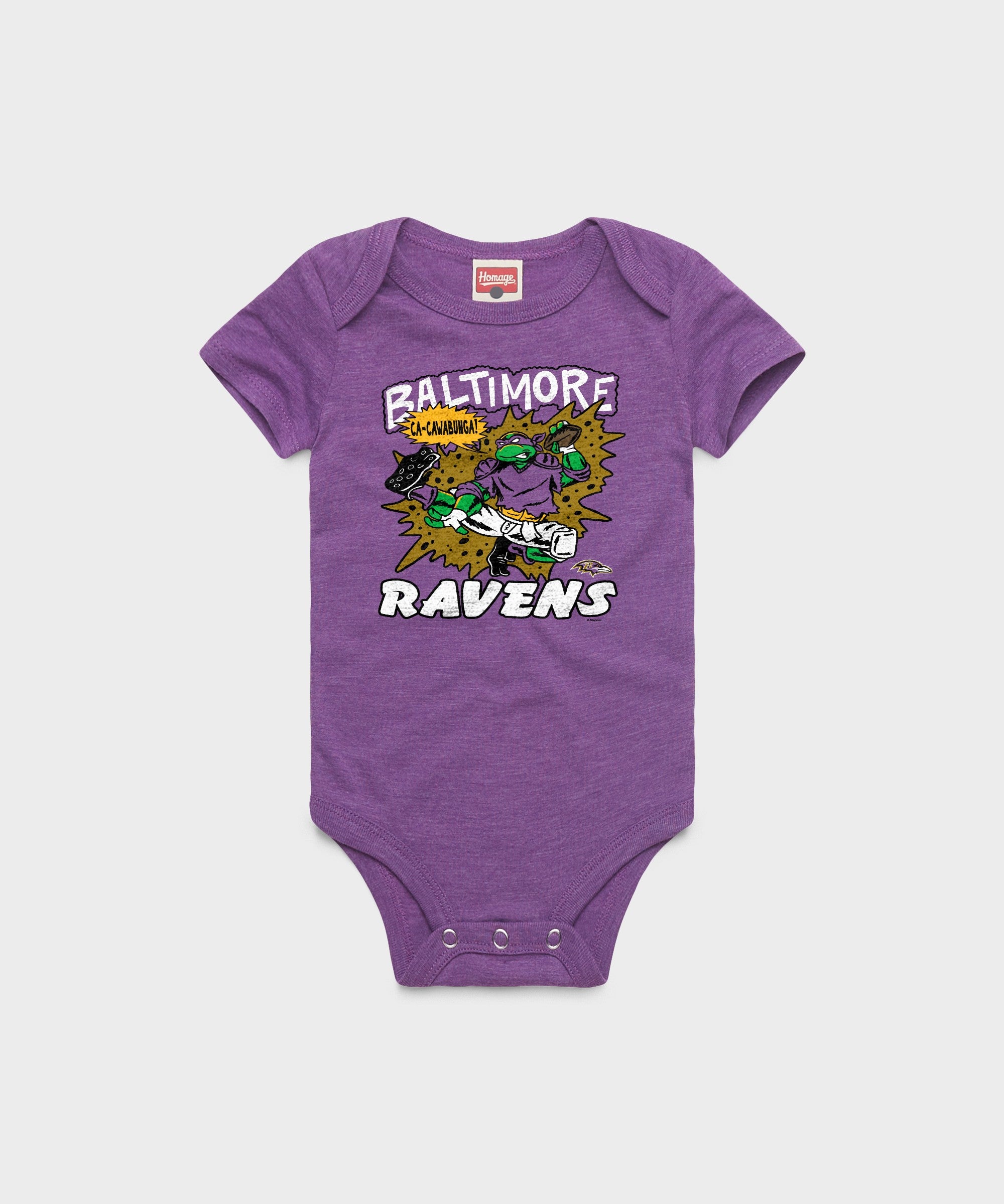 Tmnt Donatello X Baltimore Ravens Baby One Piece
