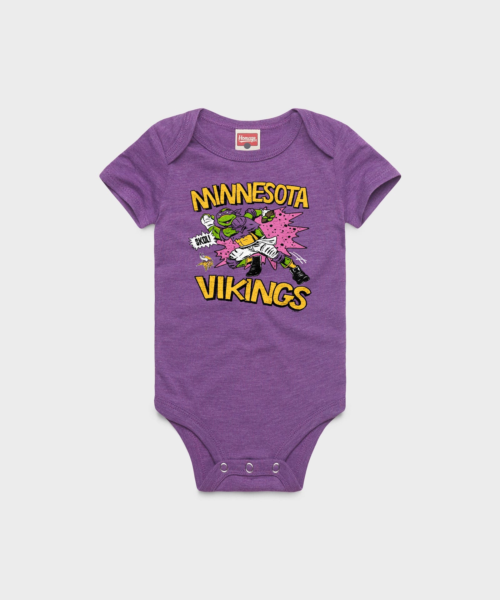 Tmnt Donatello X Minnesota Vikings Baby One Piece
