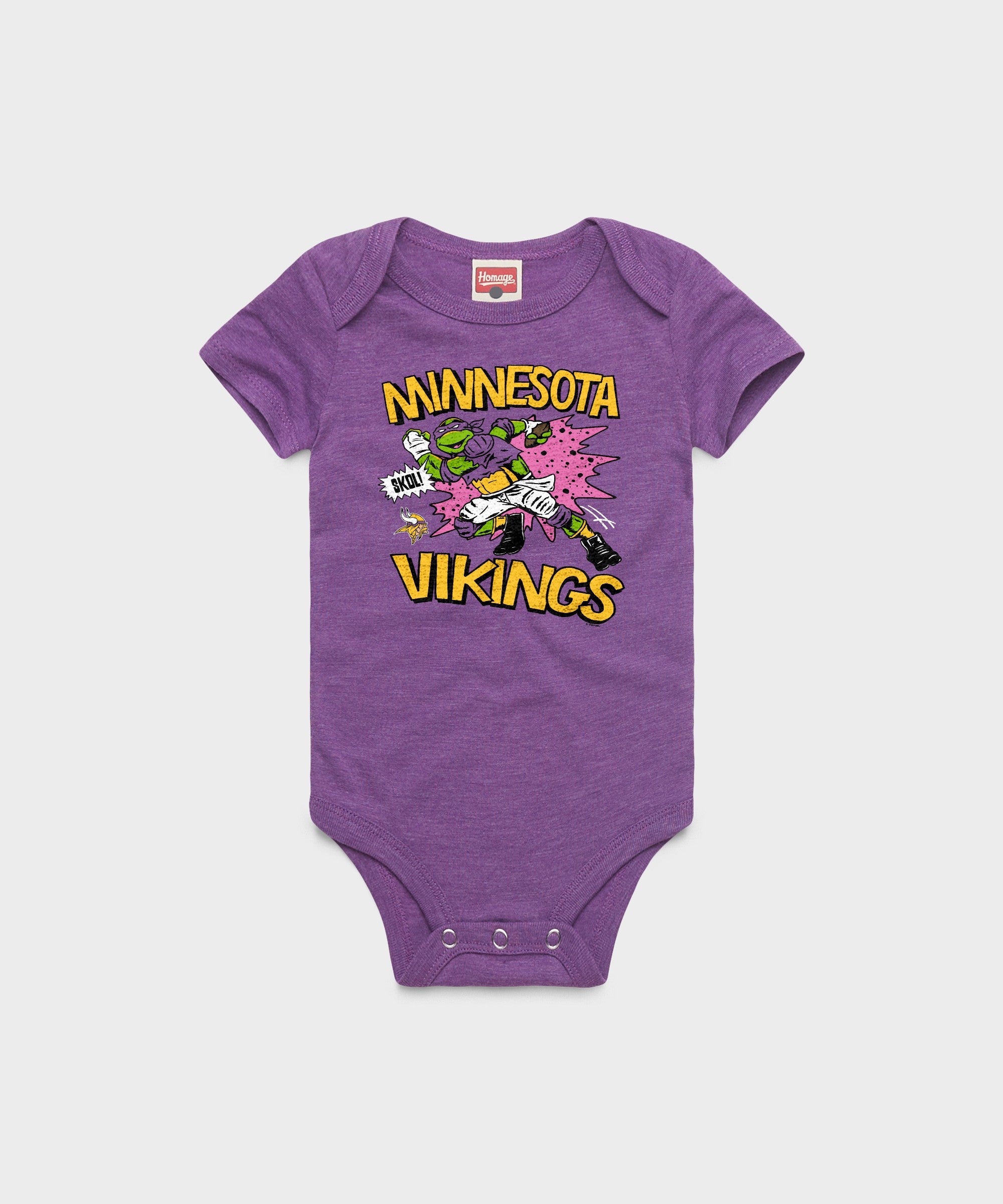 Tmnt Donatello X Minnesota Vikings Baby One Piece