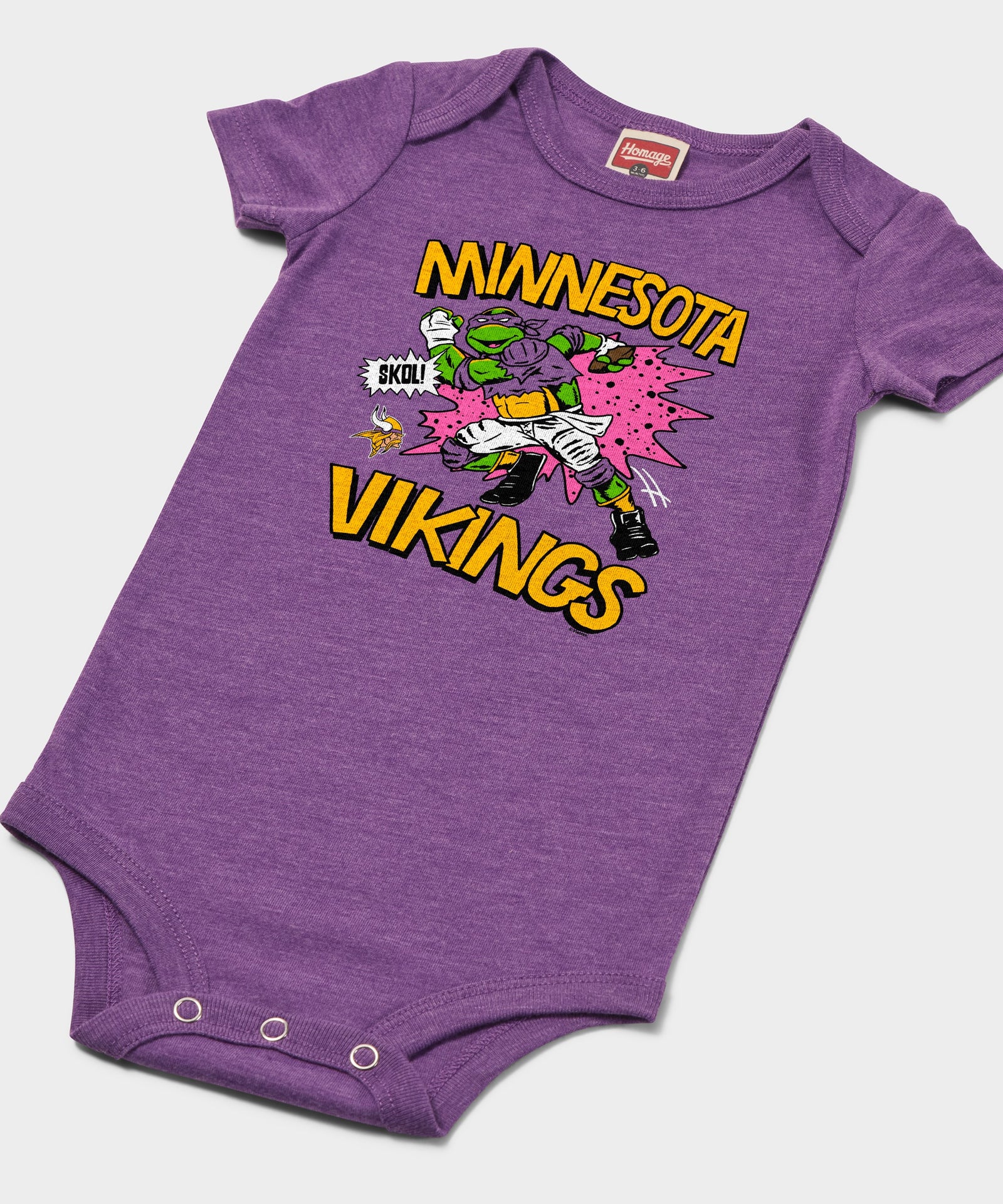 Tmnt Donatello X Minnesota Vikings Baby One Piece