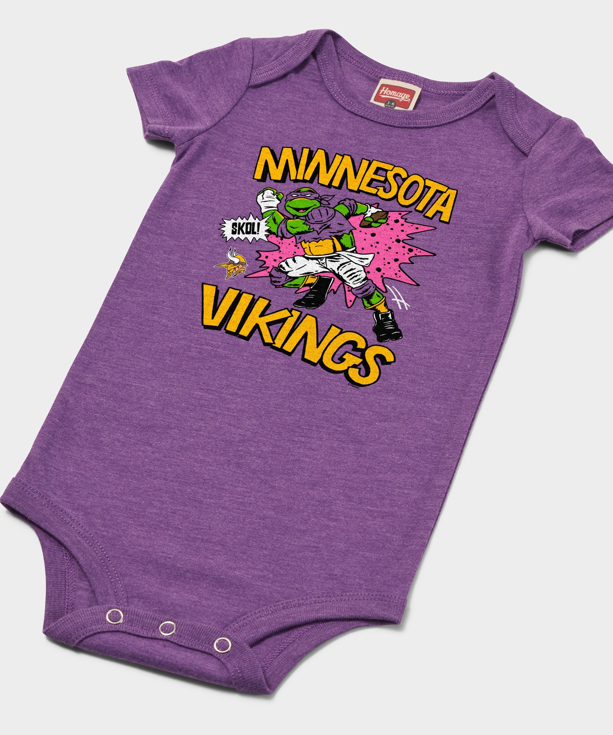 Tmnt Donatello X Minnesota Vikings Baby One Piece