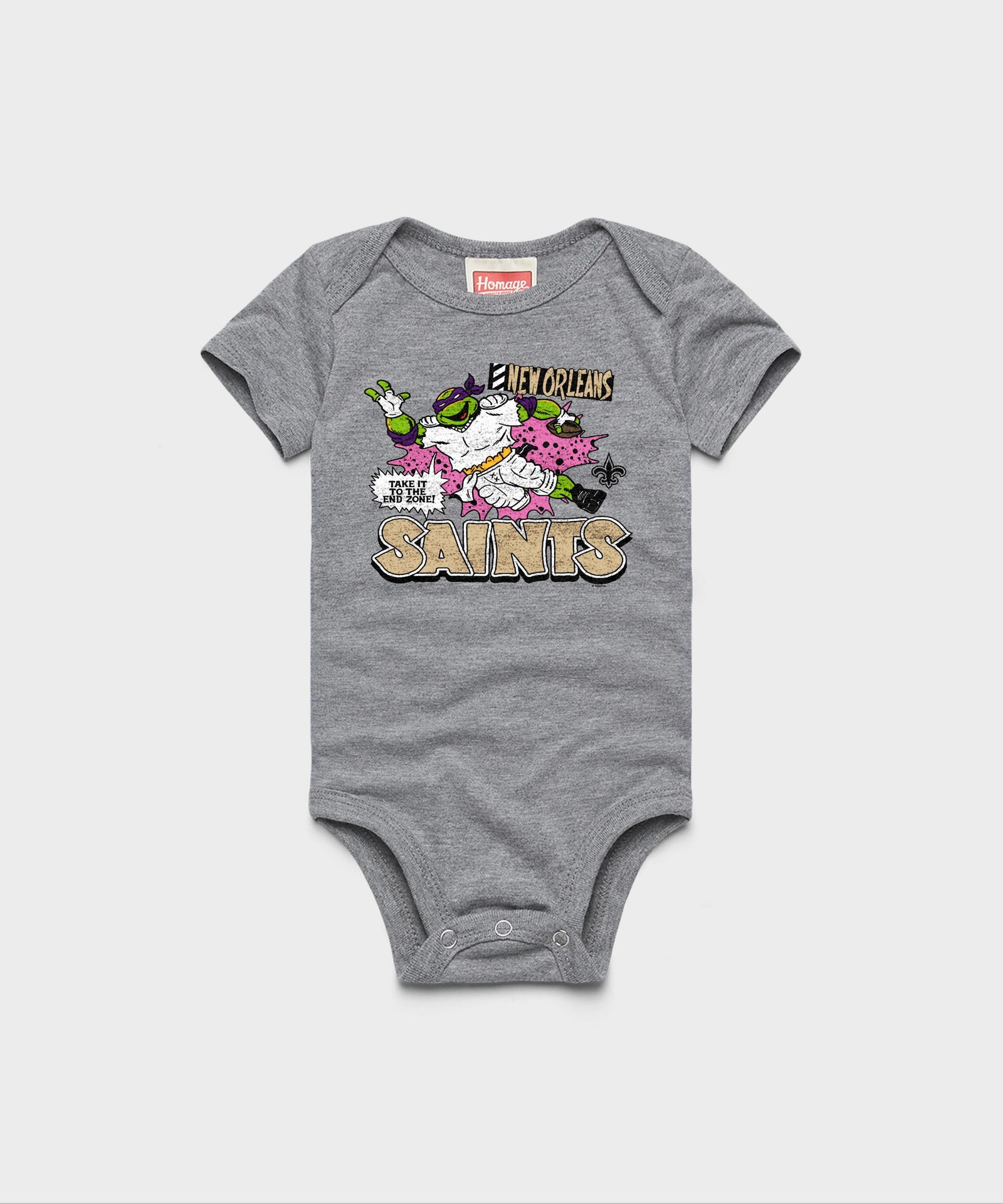 Tmnt Donatello X New Orleans Saints Baby One Piece