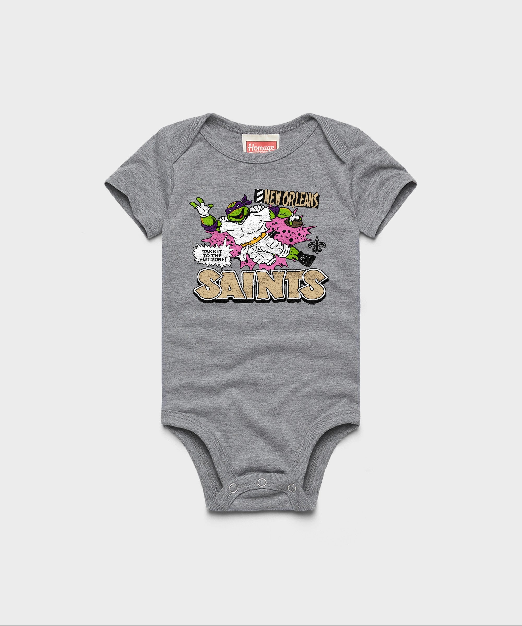 Tmnt Donatello X New Orleans Saints Baby One Piece
