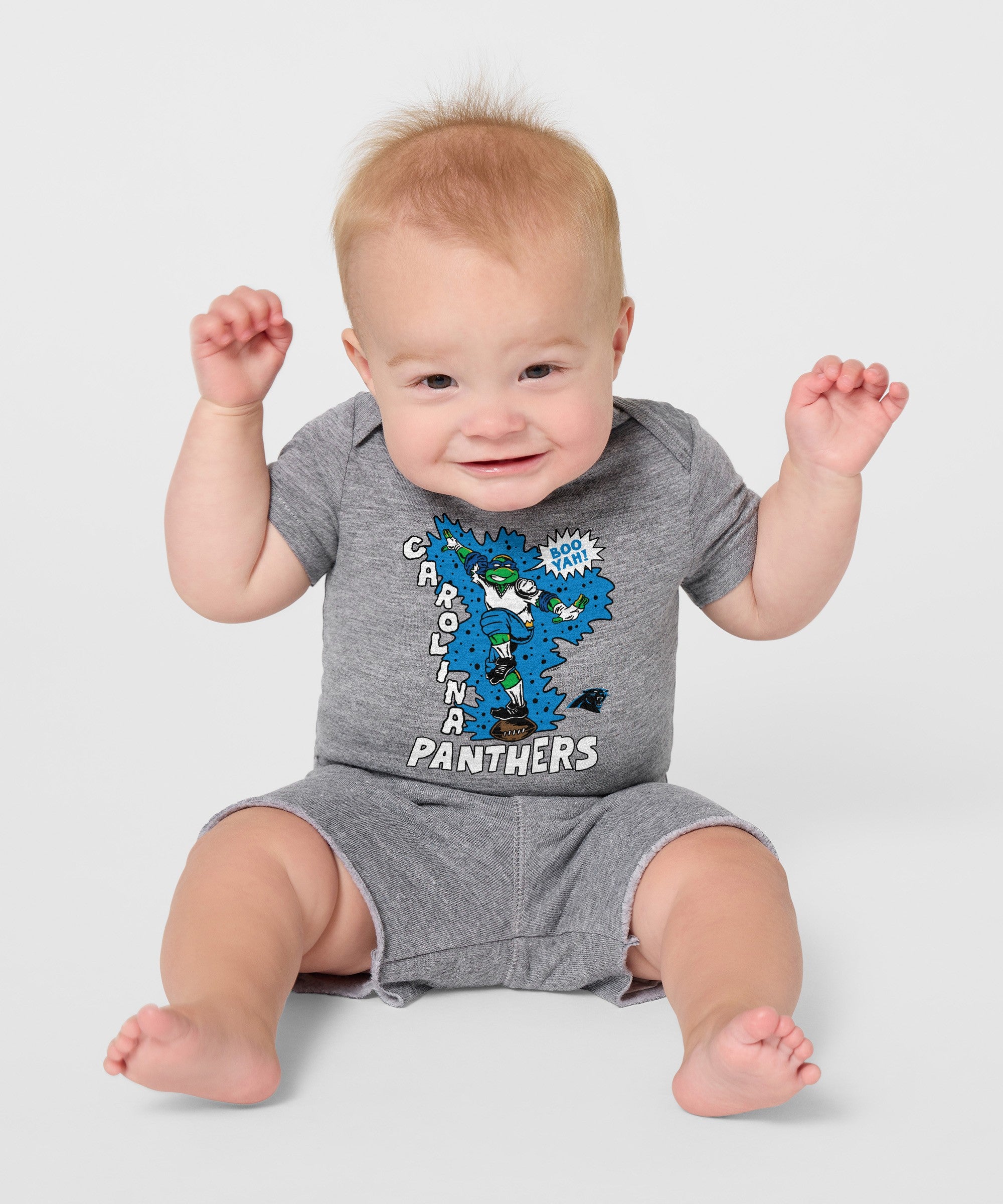 Tmnt Leonardo X Carolina Panthers Baby One Piece