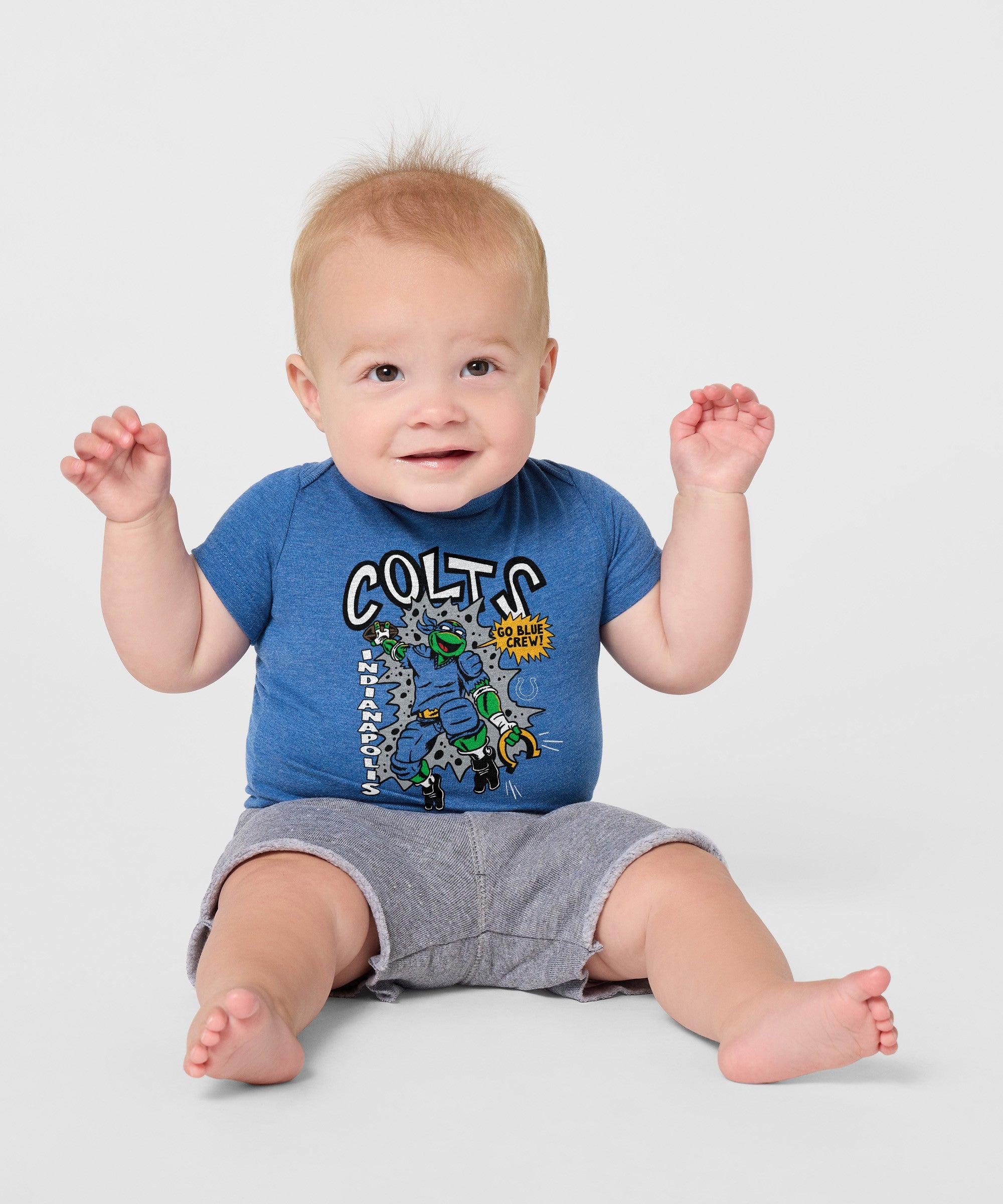 Tmnt Leonardo X Indianapolis Colts Baby One Piece