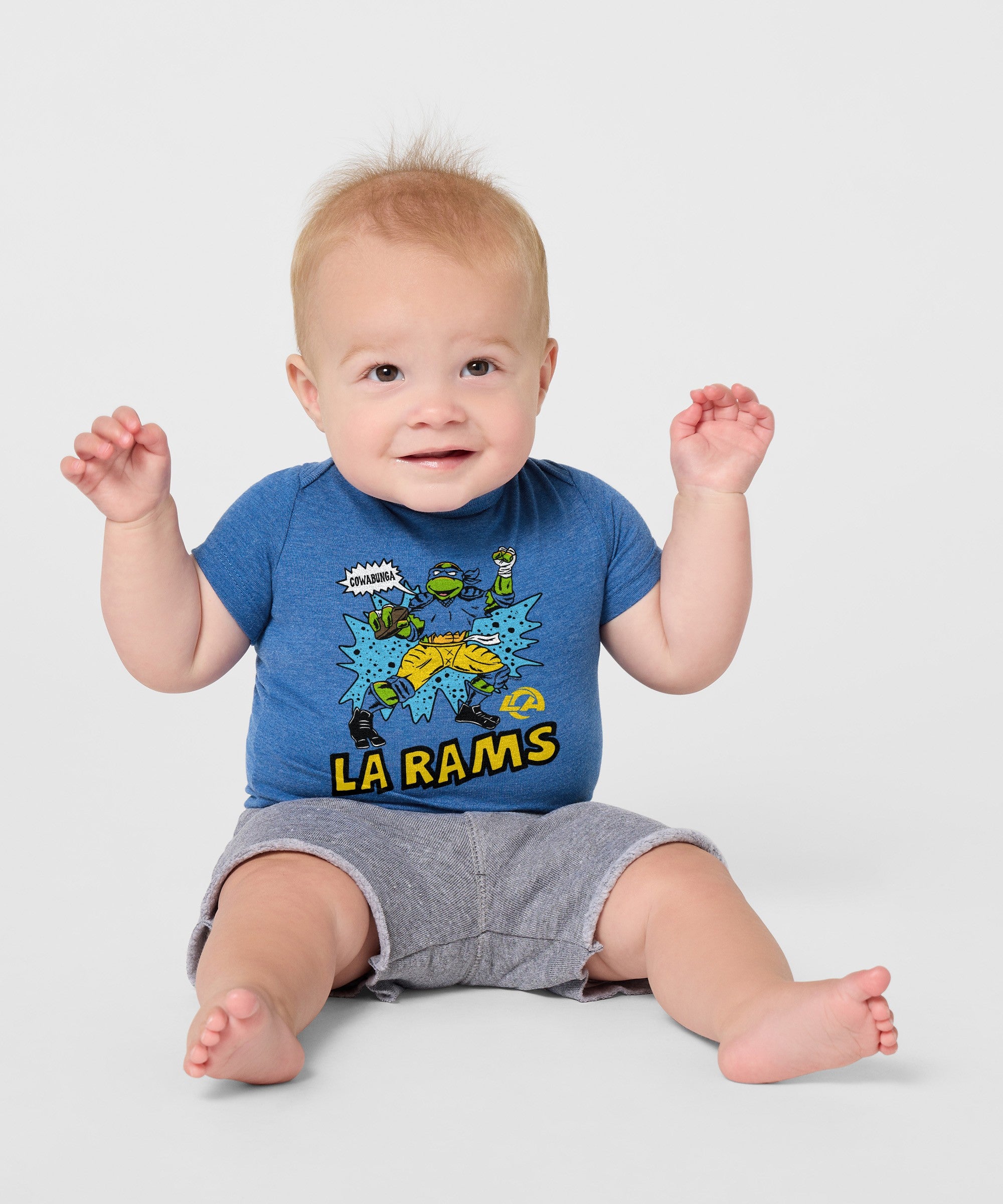Tmnt Leonardo X Los Angeles Rams Baby One Piece