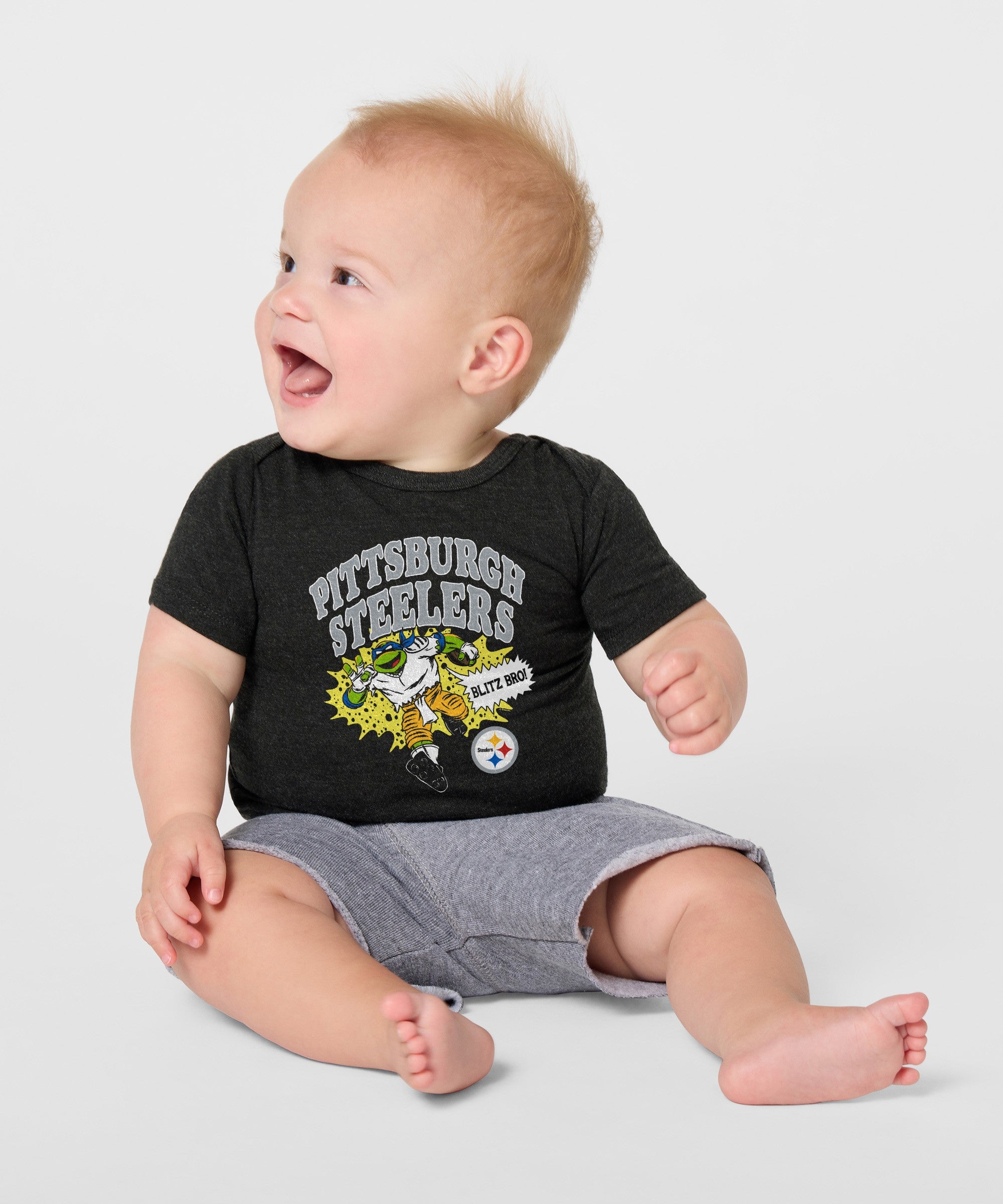 Tmnt Leonardo X Pittsburgh Steelers Baby One Piece
