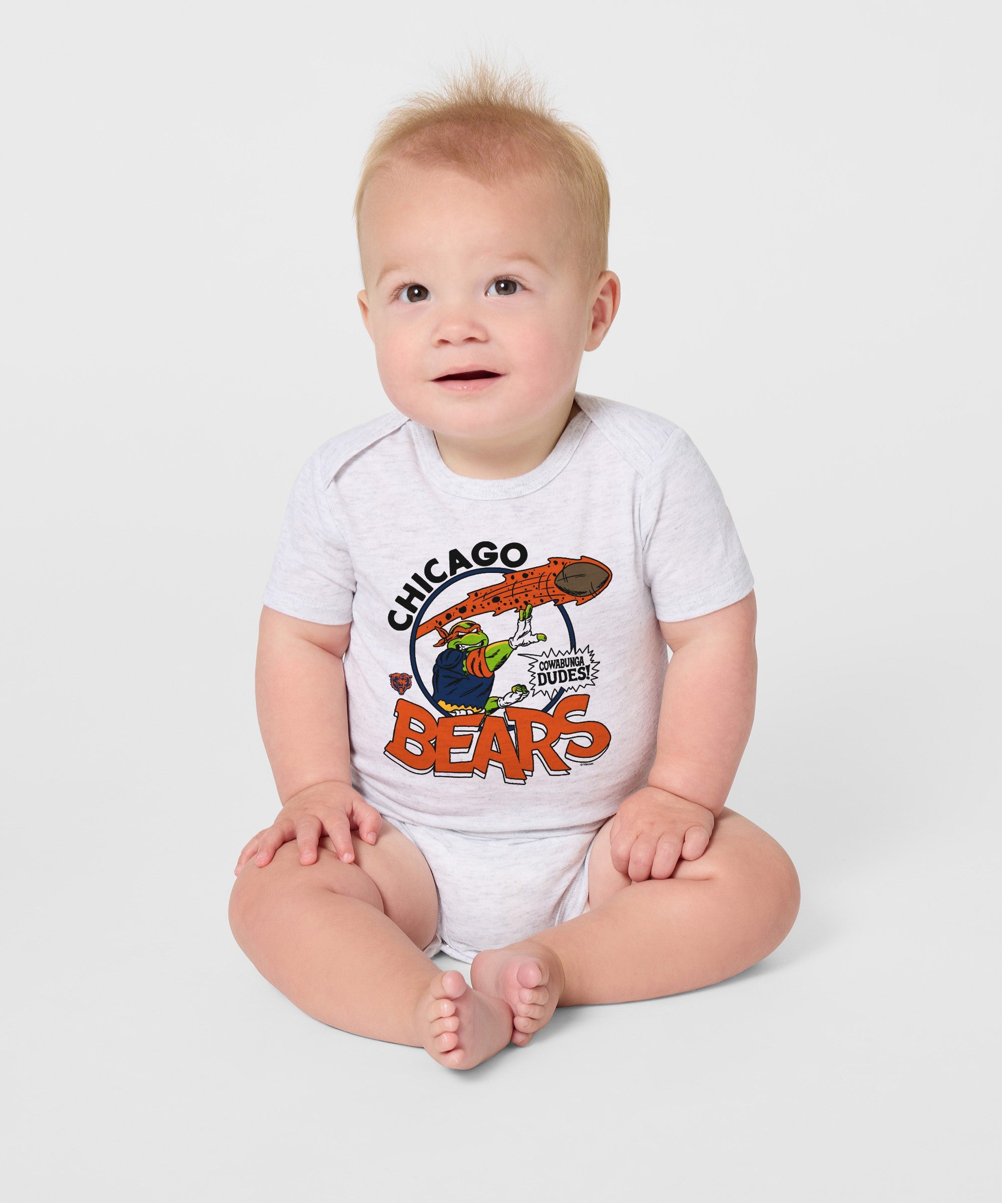 Tmnt Michelangelo X Chicago Bears Baby One Piece