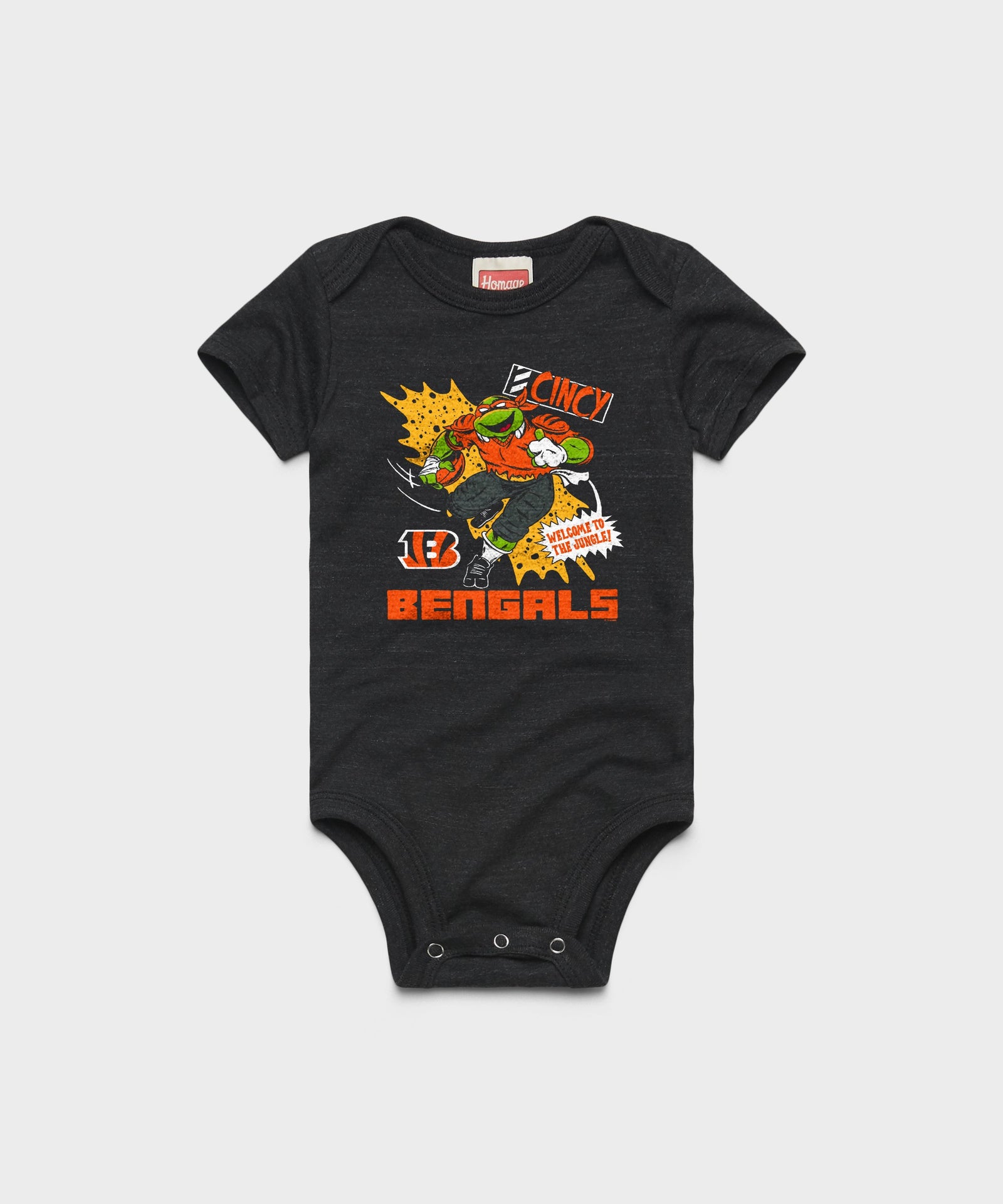 Tmnt Michelangelo X Cincinnati Bengals Baby One Piece
