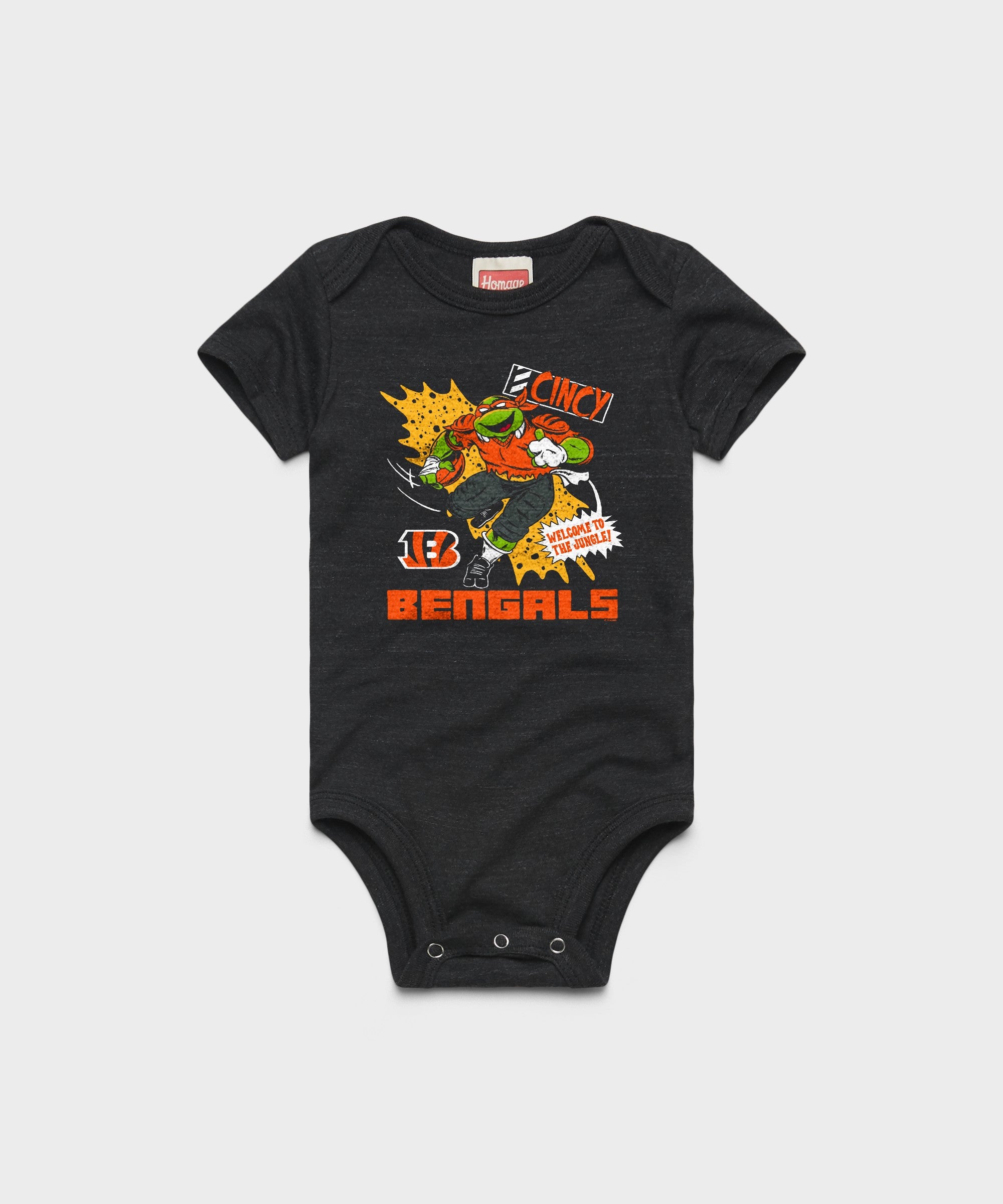 Tmnt Michelangelo X Cincinnati Bengals Baby One Piece