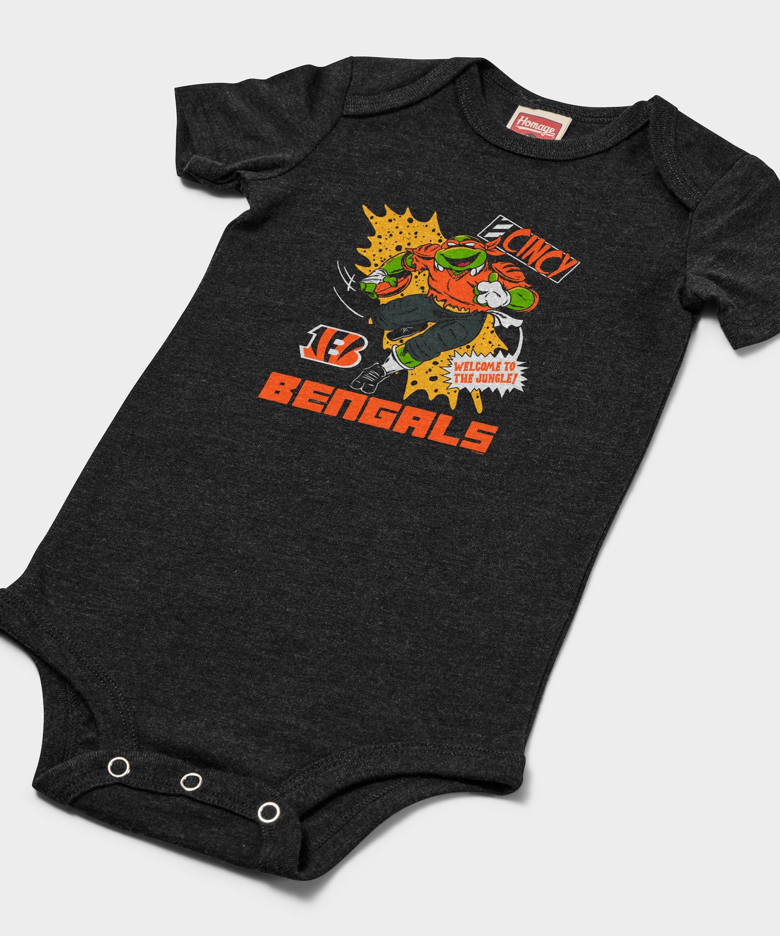 Tmnt Michelangelo X Cincinnati Bengals Baby One Piece