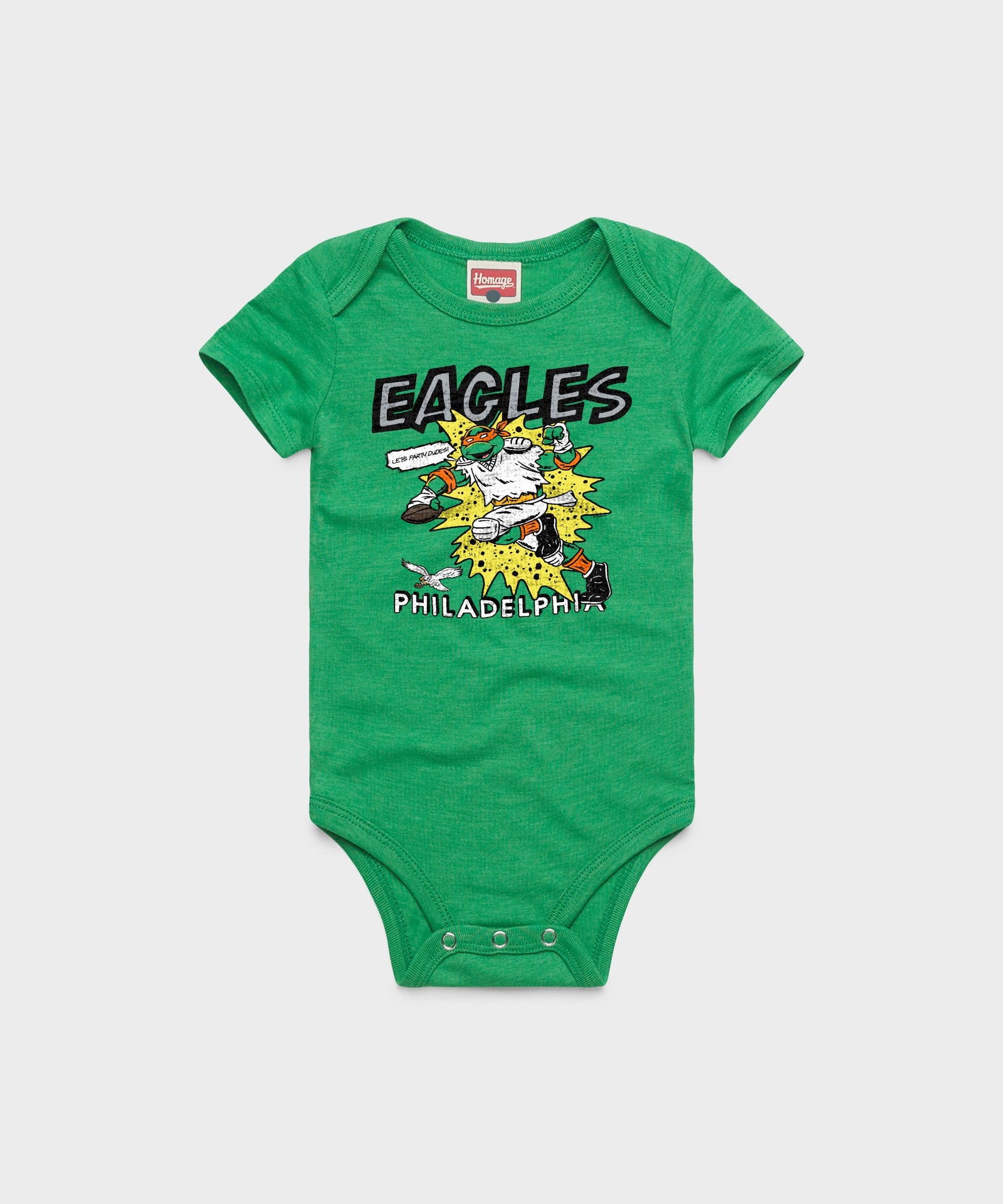 Tmnt Michelangelo X Philadelphia Eagles Baby One Piece
