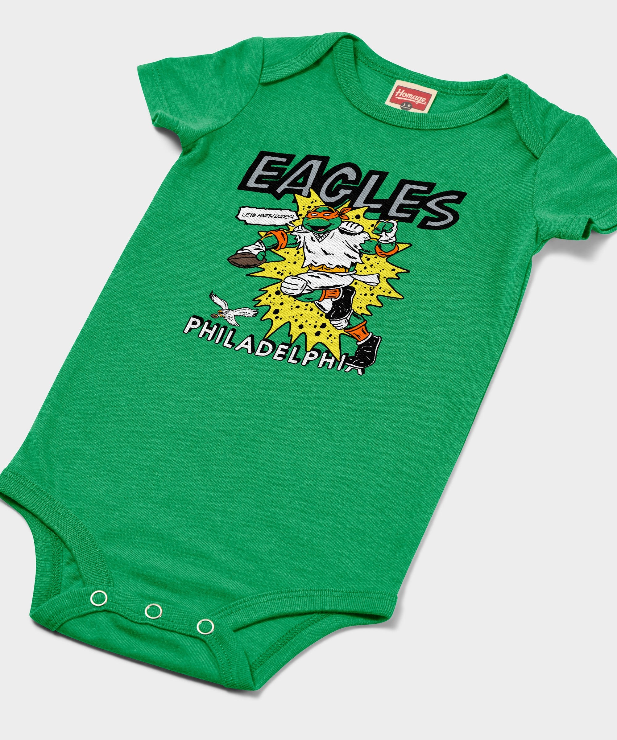 Tmnt Michelangelo X Philadelphia Eagles Baby One Piece