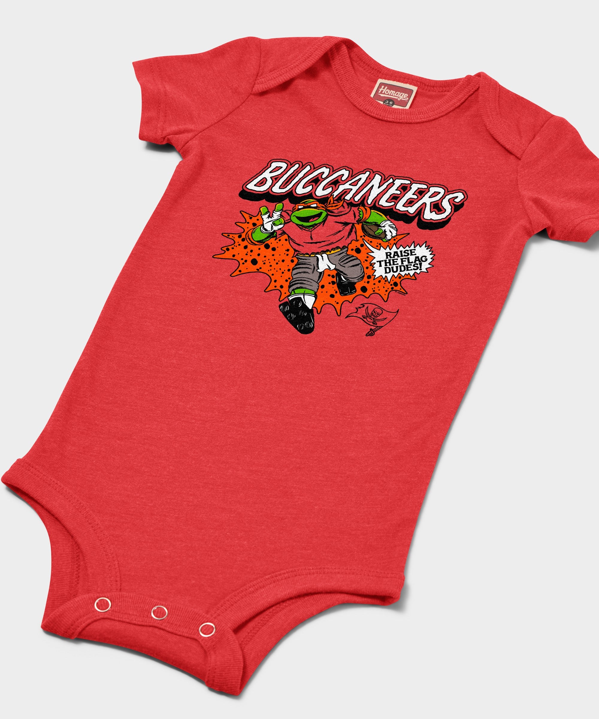 Tmnt Michelangelo X Tampa Bay Buccaneers Baby One Piece