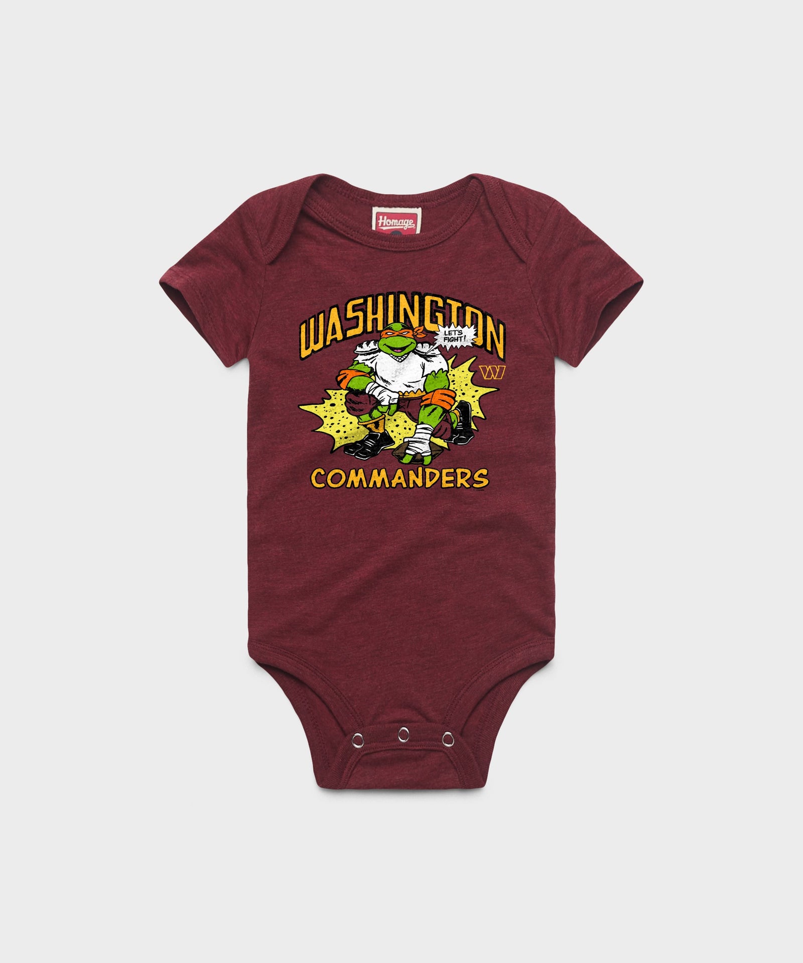 Tmnt Michelangelo X Washington Commanders Baby One Piece