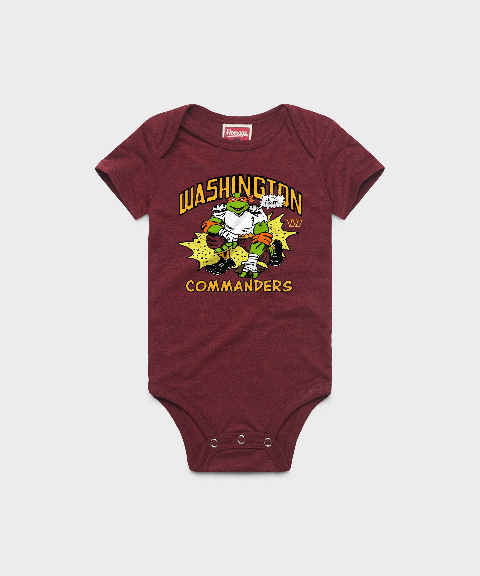 Tmnt Michelangelo X Washington Commanders Baby One Piece