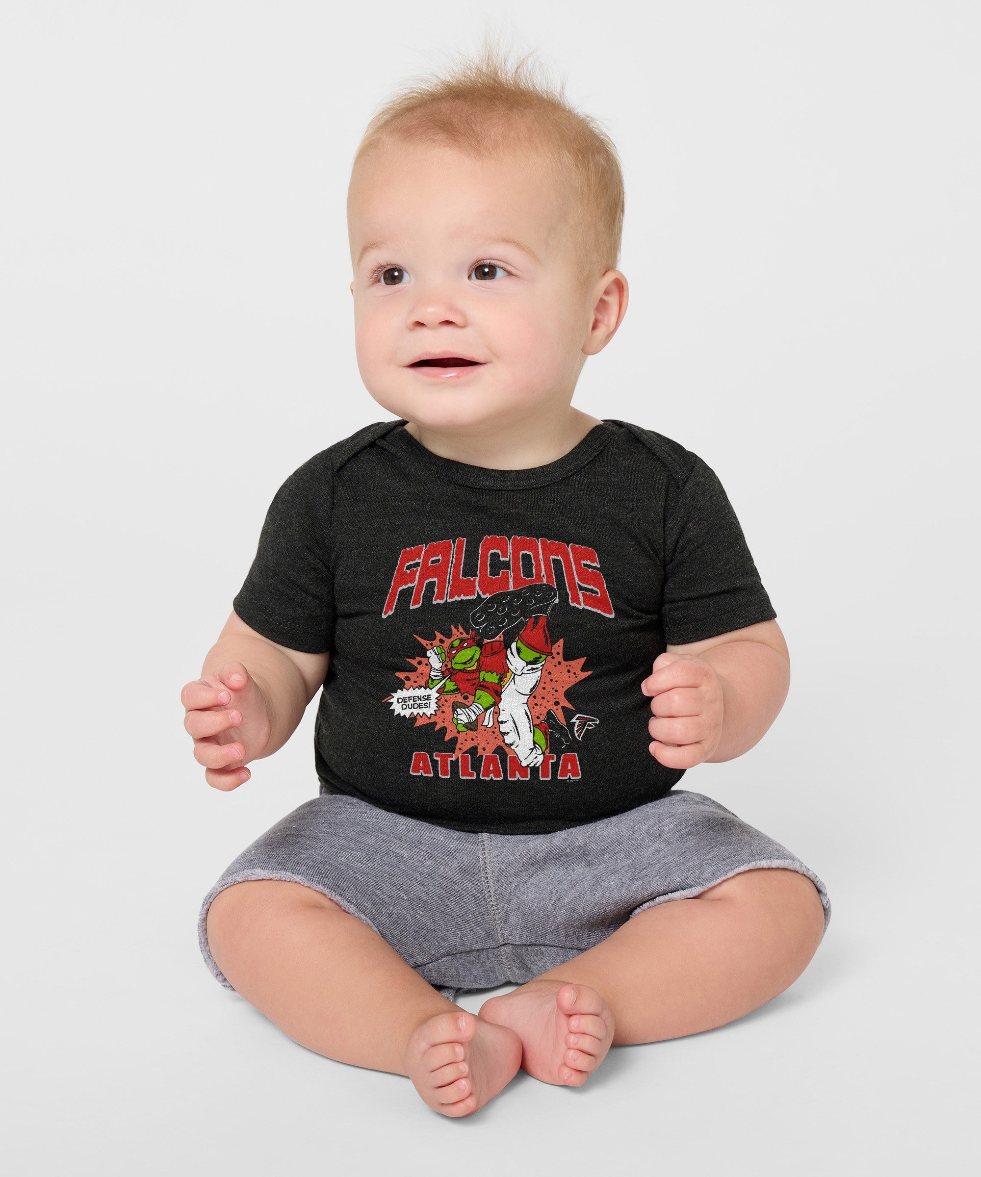 Tmnt Raphael X Atlanta Falcons Baby One Piece