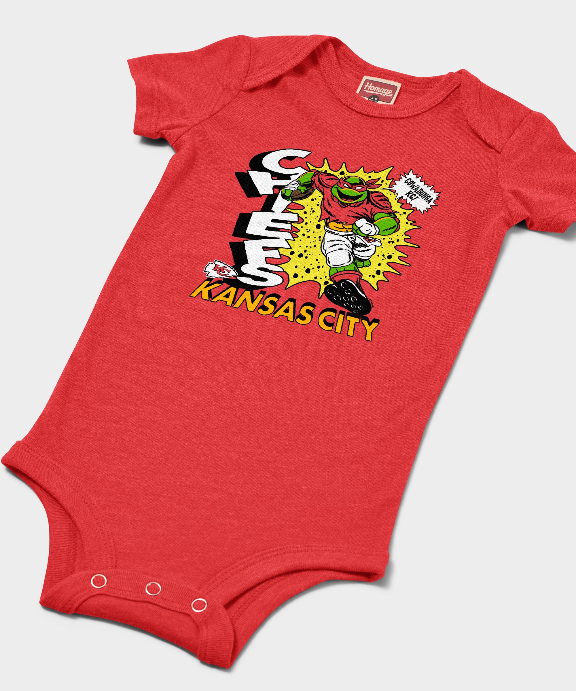 Tmnt Raphael X Kansas City Chiefs Baby One Piece