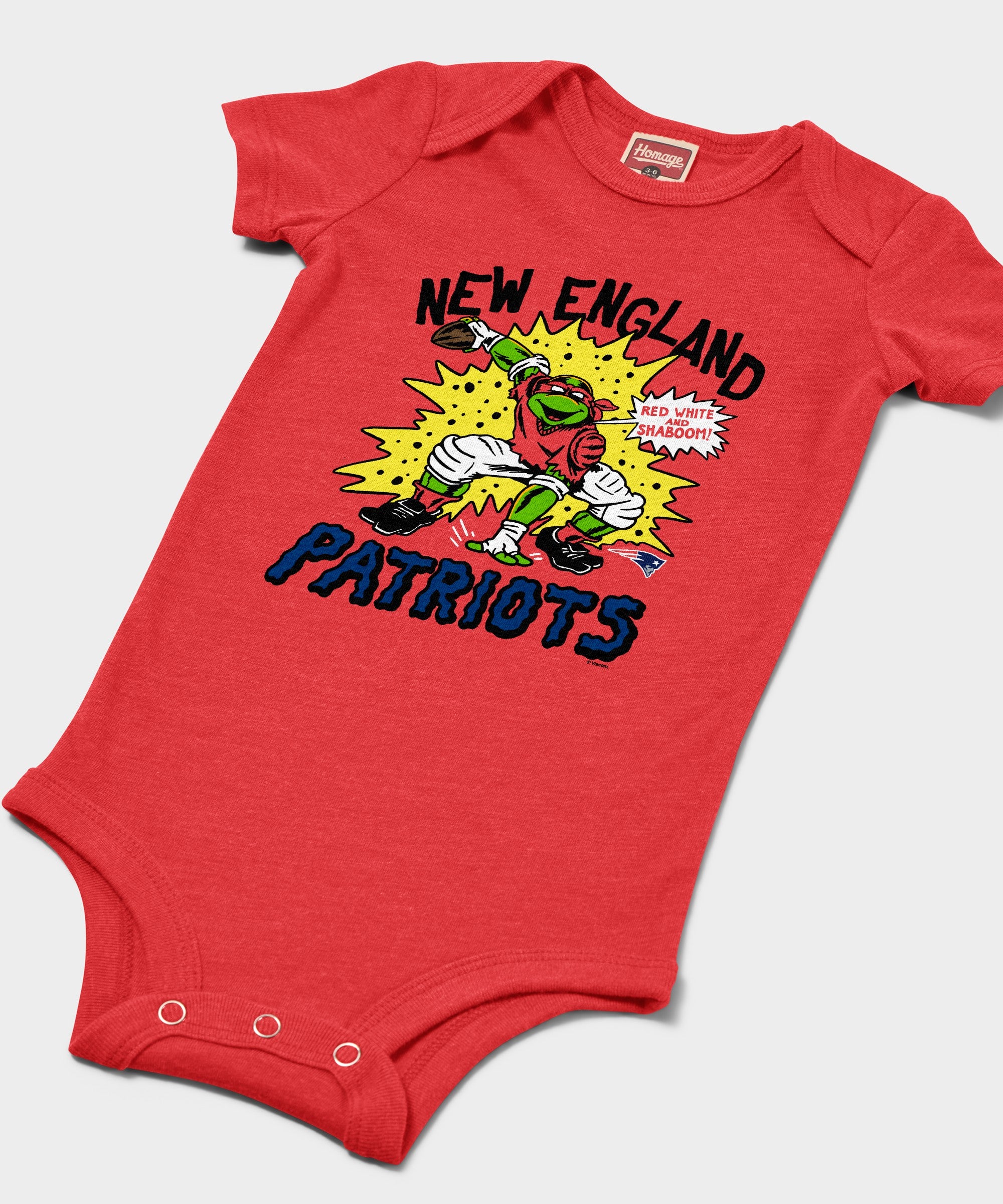 Tmnt Raphael X New England Patriots Baby One Piece