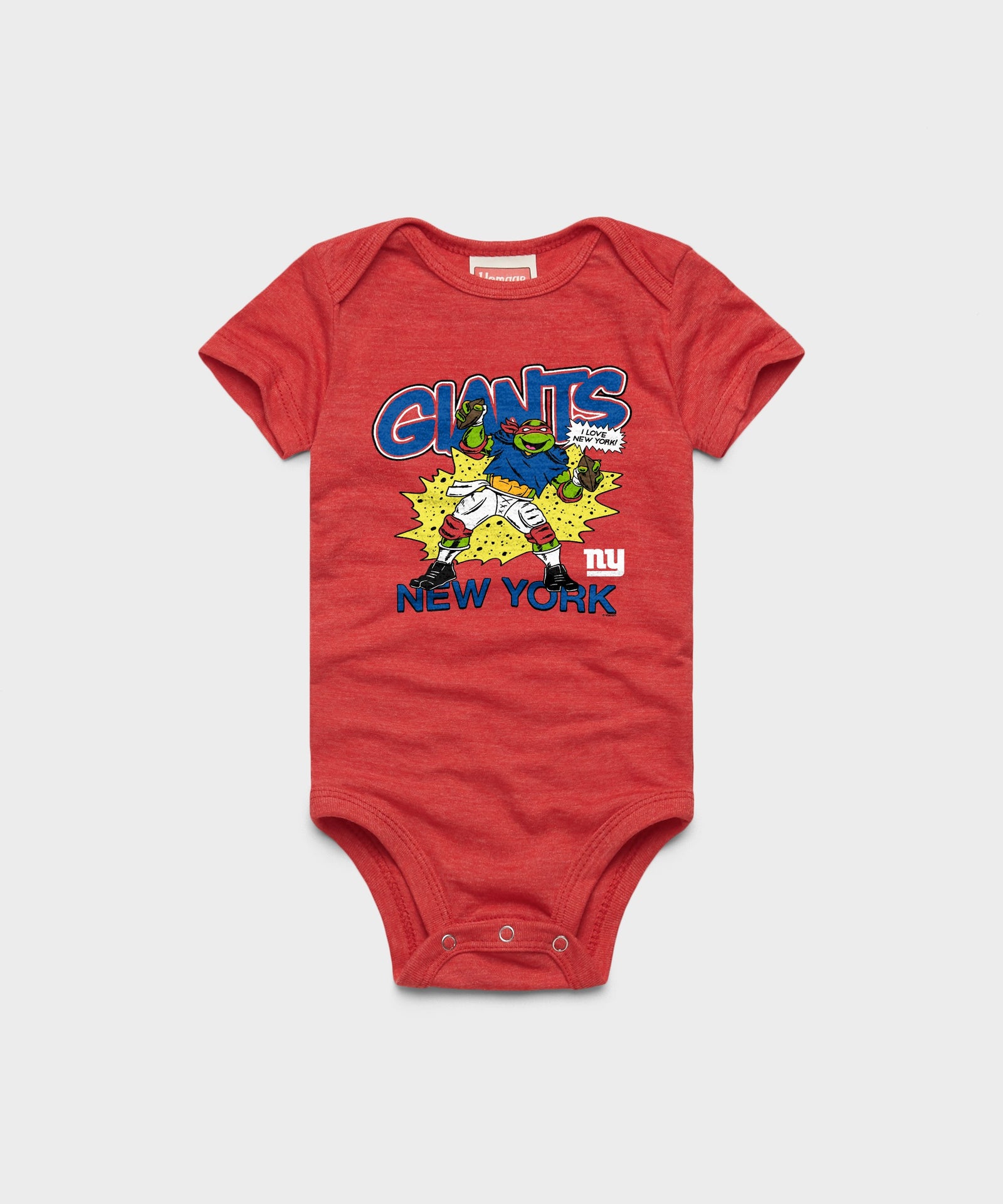 Tmnt Raphael X New York Giants Baby One Piece