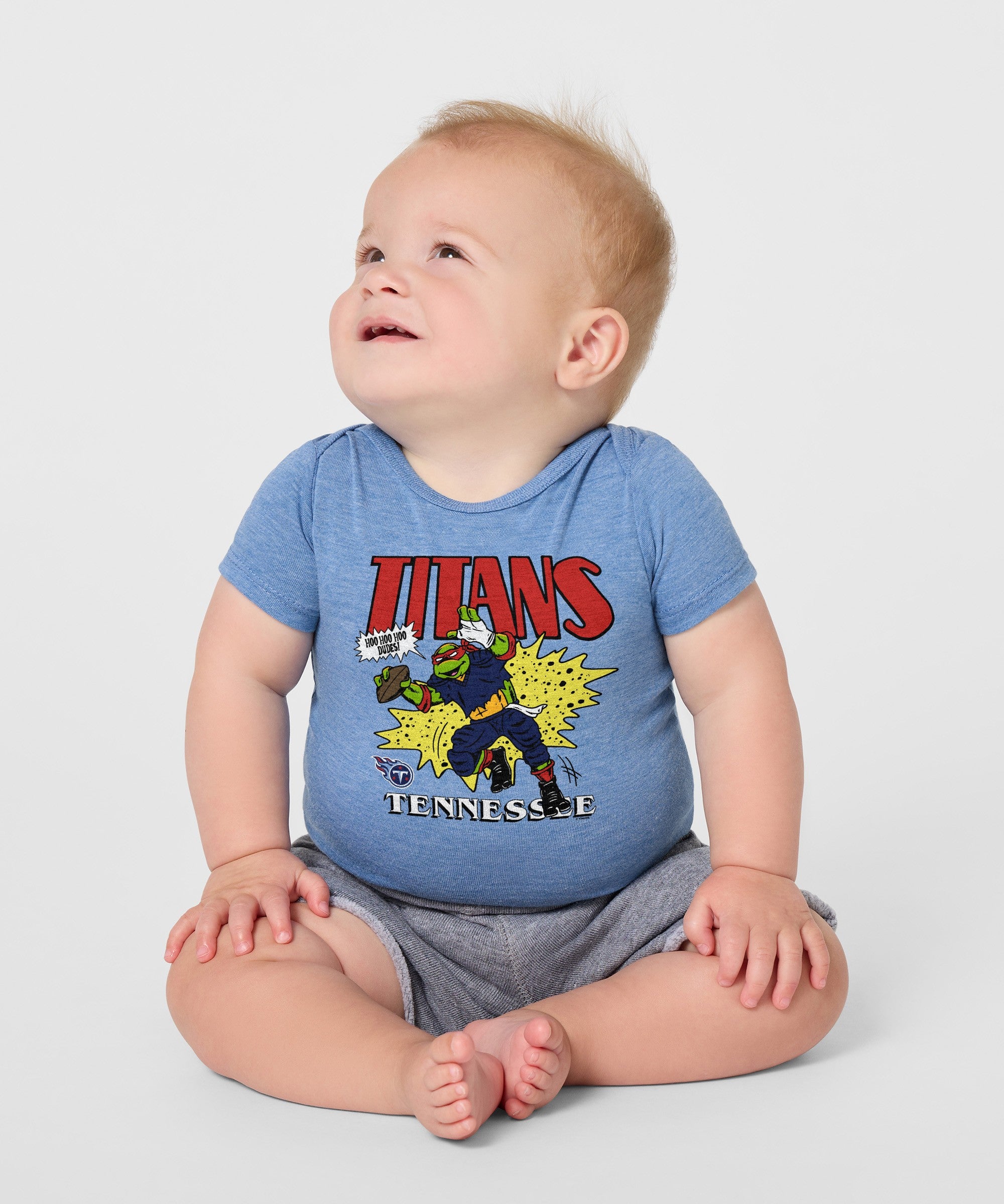 Tmnt Raphael X Tennessee Titans Baby One Piece