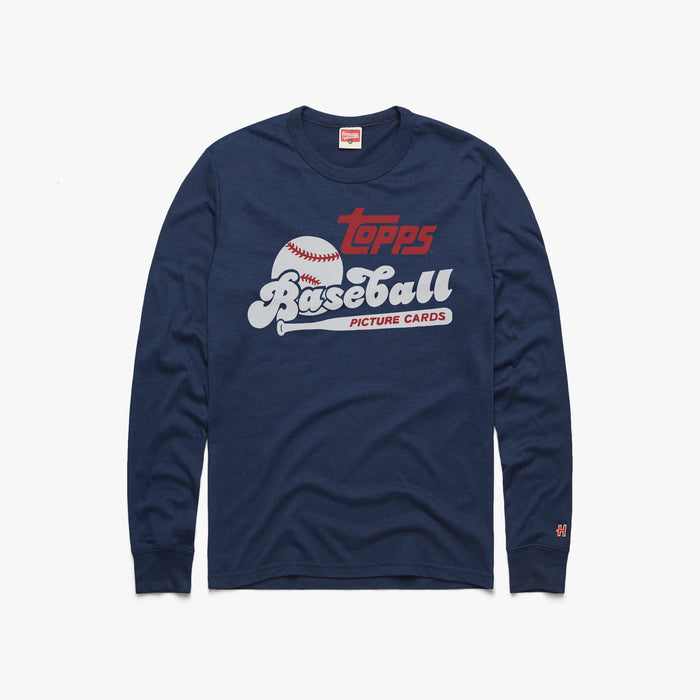 Topps Baseball Picture Cards Retro Long Sleeve Tee