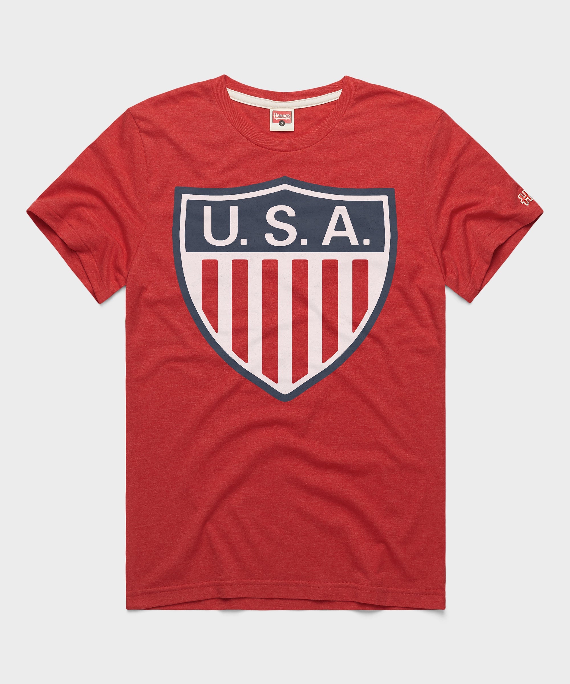 US Soccer 1950 Crest Red