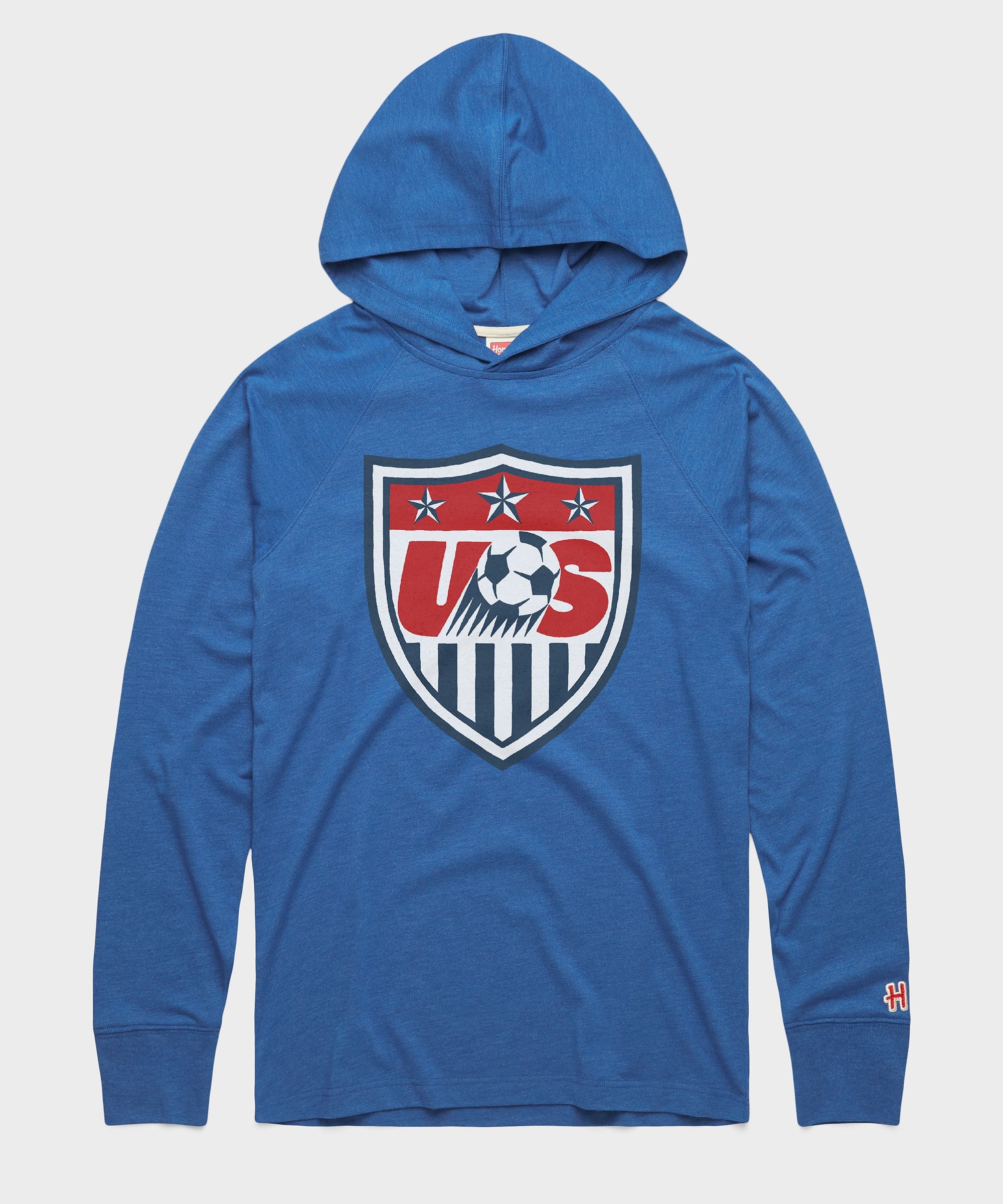 US Soccer 1995 Crest Lightweight Hoodie Royal Blue
