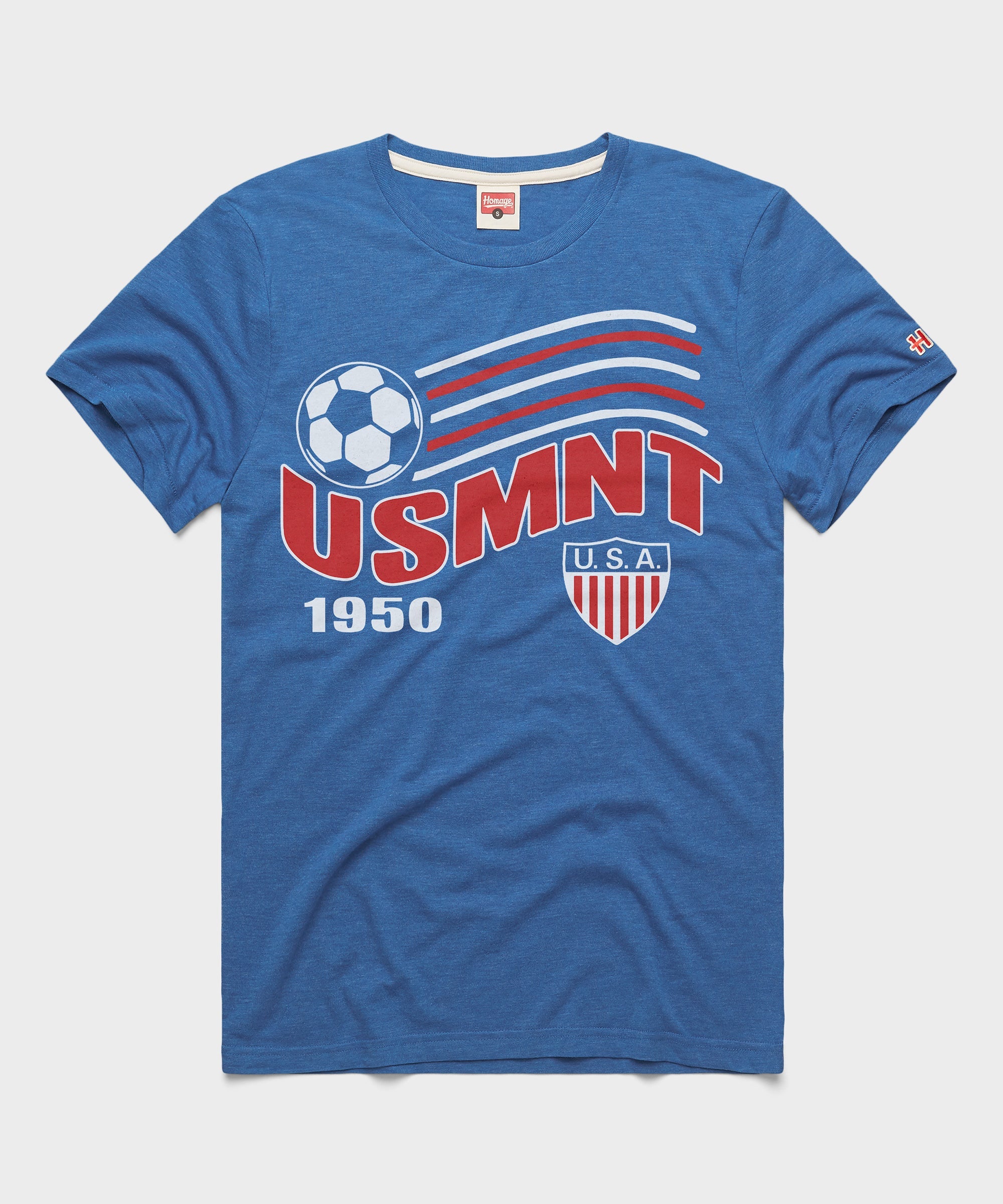 USMNT 1950 Crest Flag Royal Blue